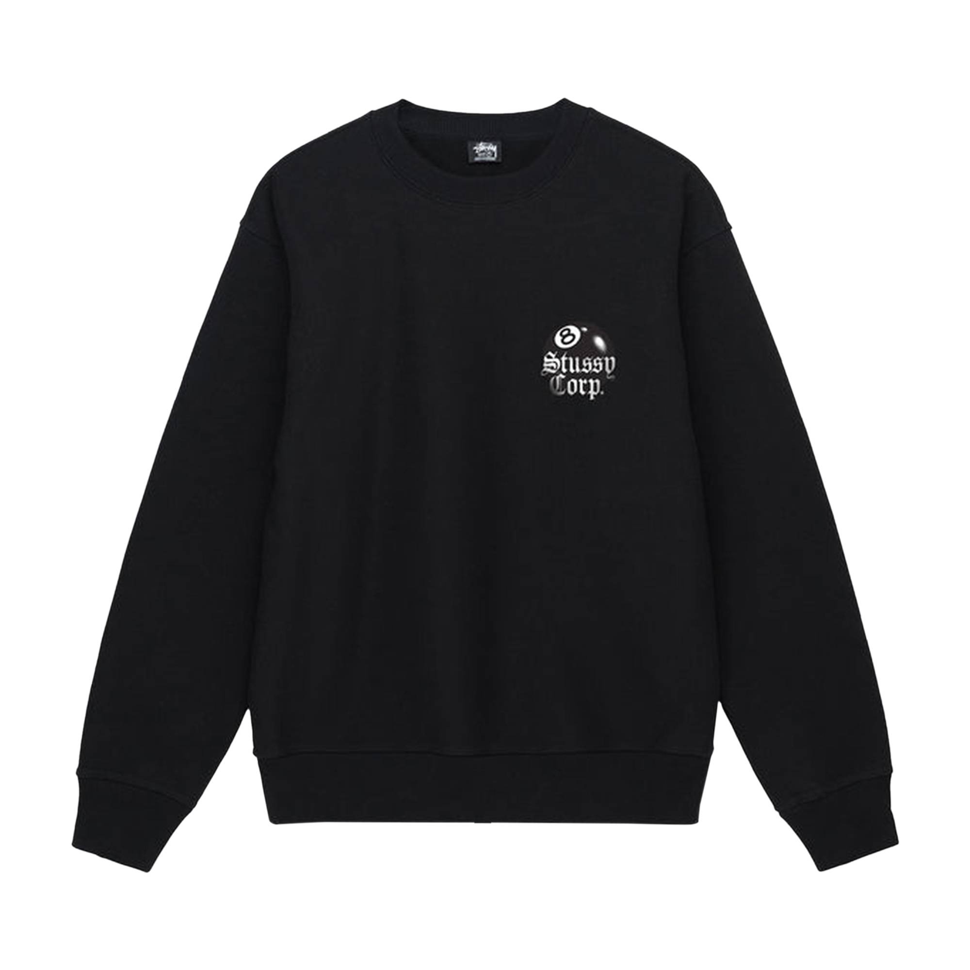 Stussy 8 Ball Corp. Crew 'Black'