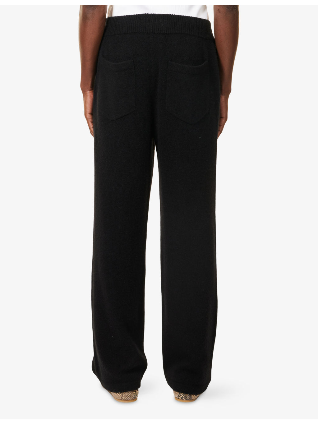 Brushed Wide-Leg Cashmere Trousers - 4
