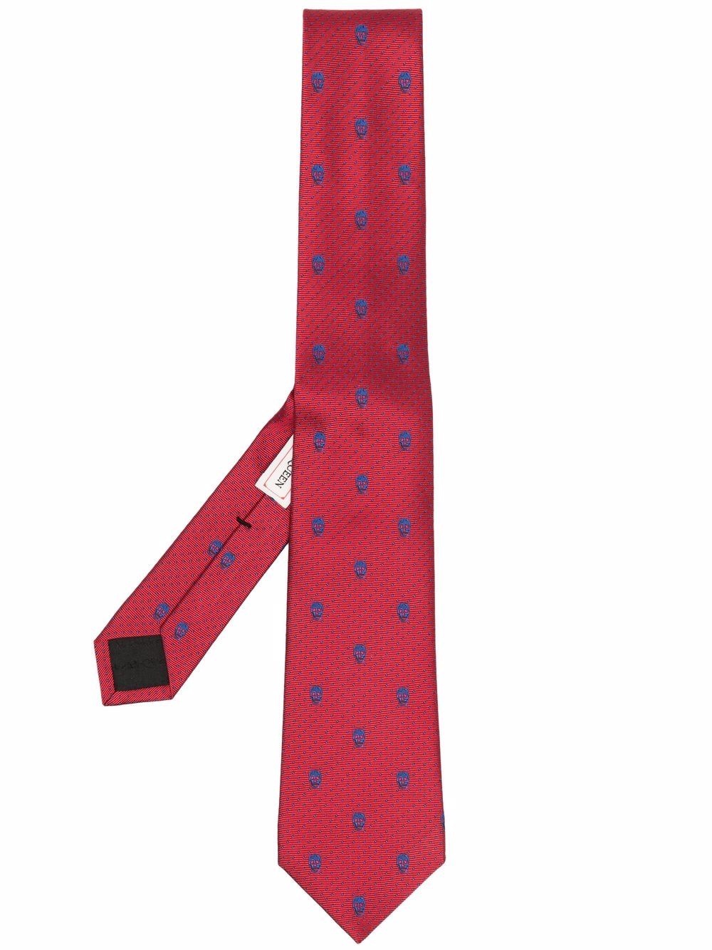 skull-jacquard tie - 1