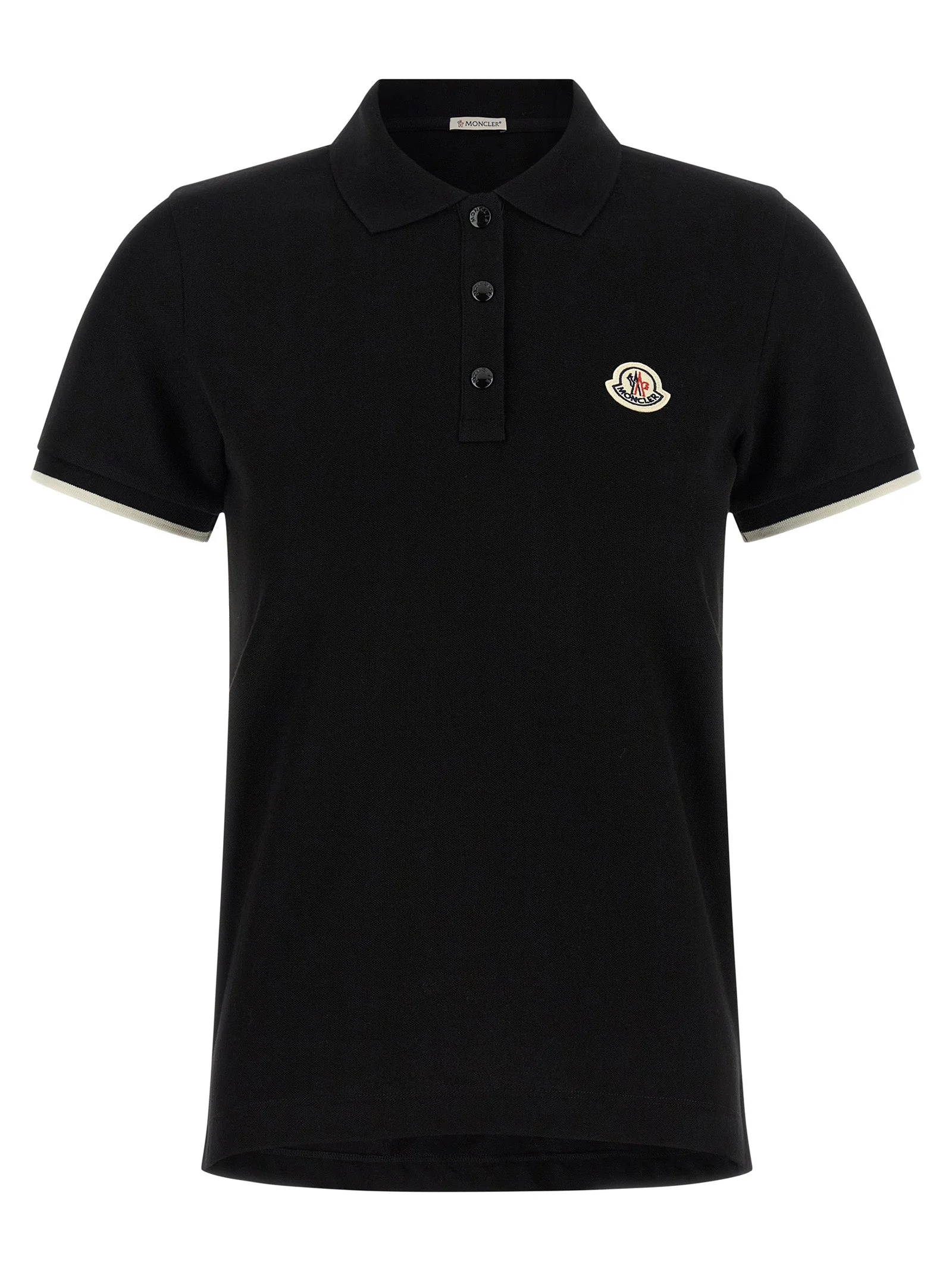 Logo Patch Shirt Polo Black - 1