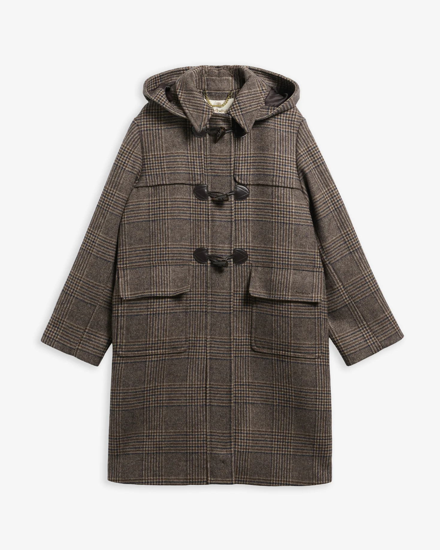Melody Check Wool Duffle Coat - 1