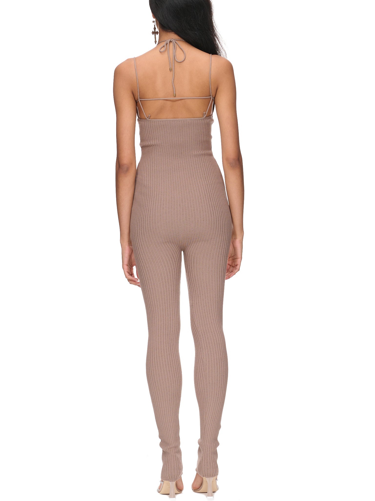 Rib Knit Jumpsuit - 3