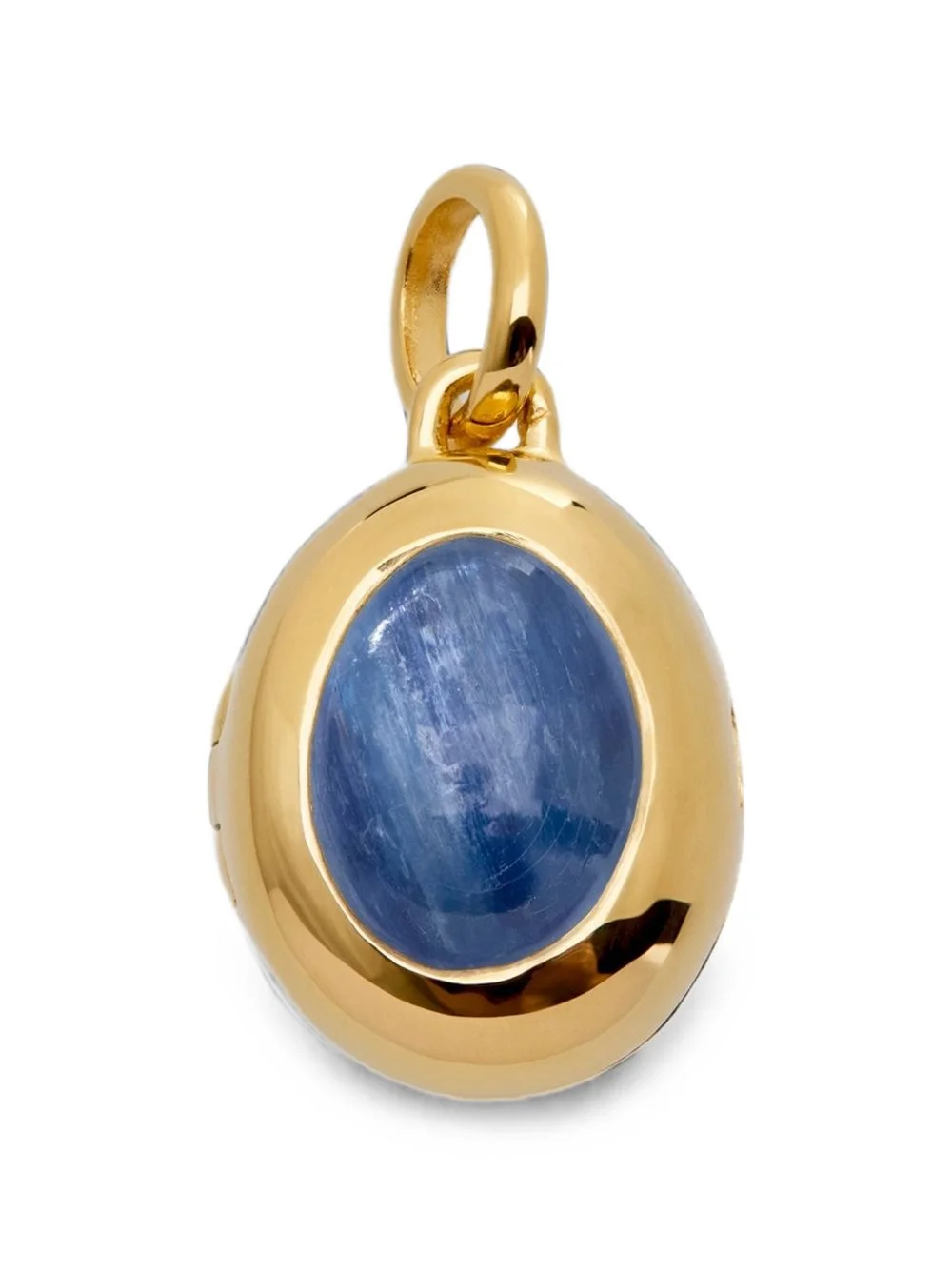 September Birthstone kyanite-embellished locket pendant - 1