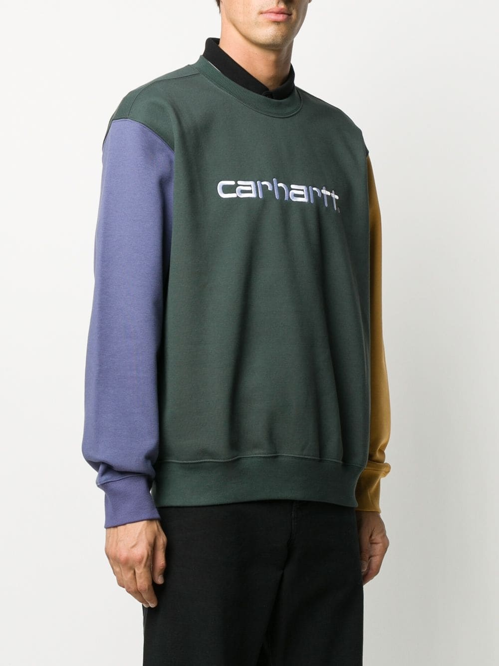 colour-block logo sweatshirt - 3