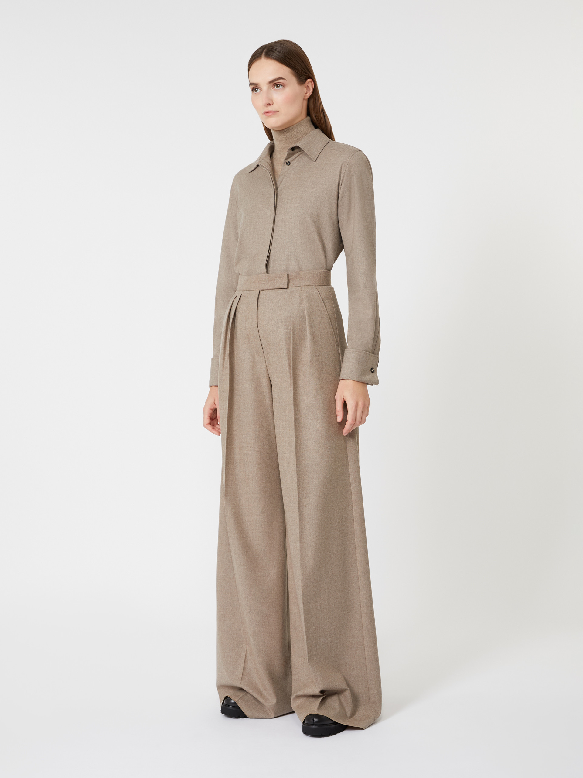 TEBAIDE Cashmere foulé shirt - 2