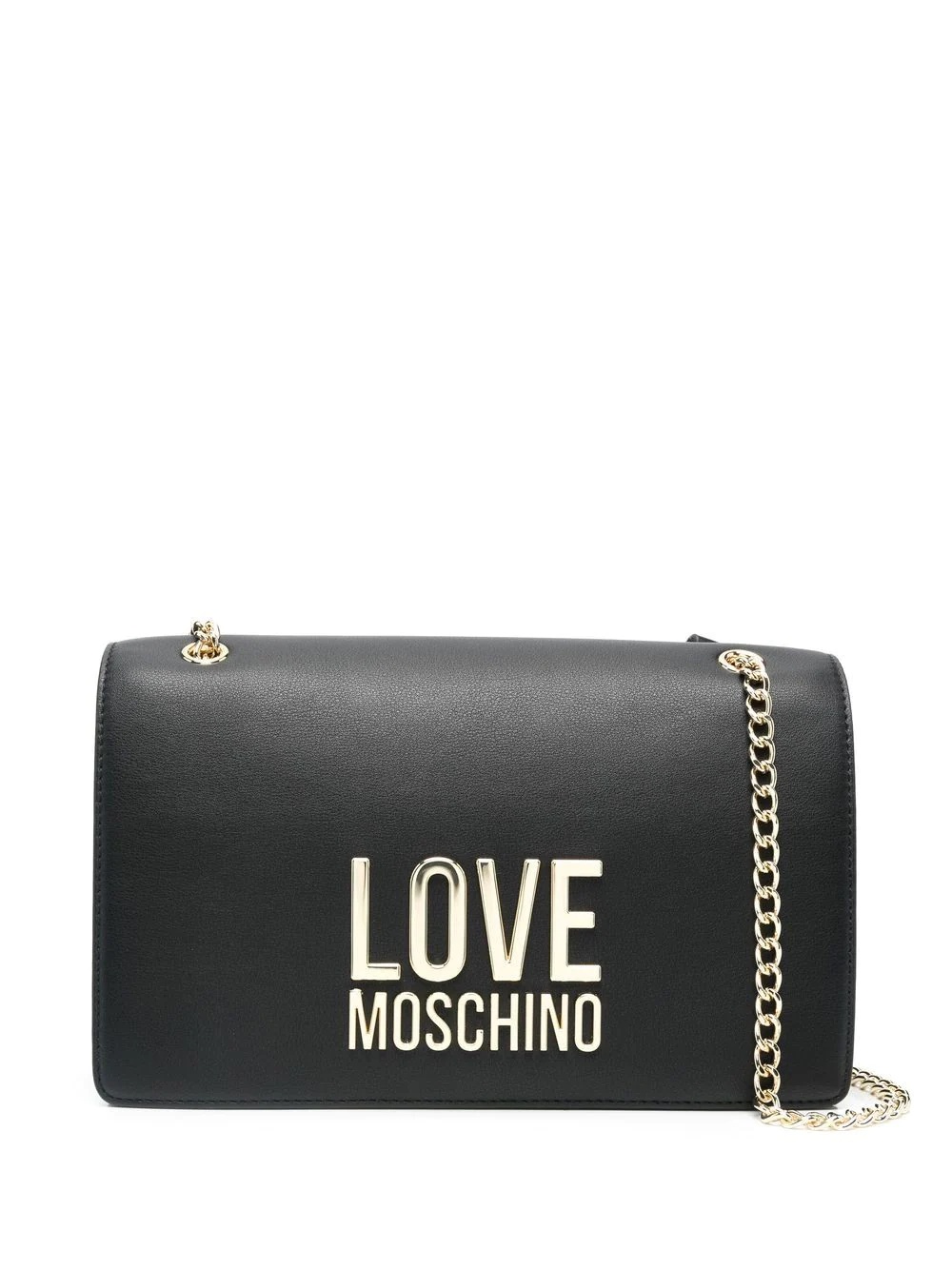 logo-plaque shoulder bag - 1