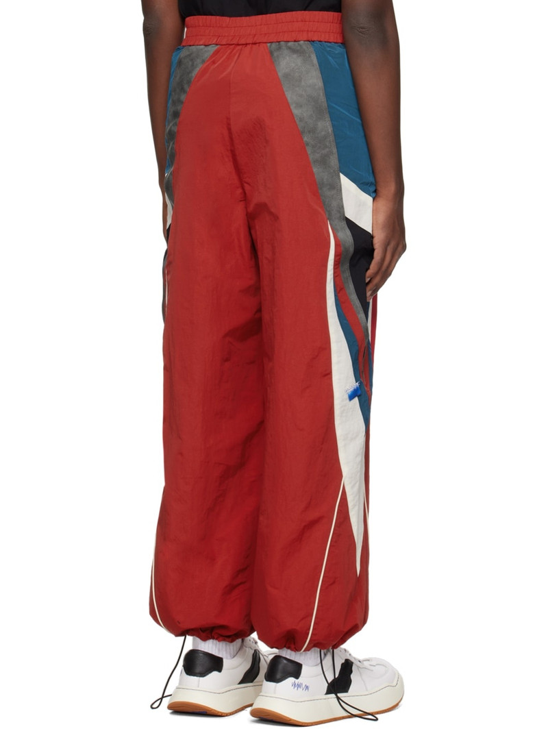 Red Paneled Track Pants 3