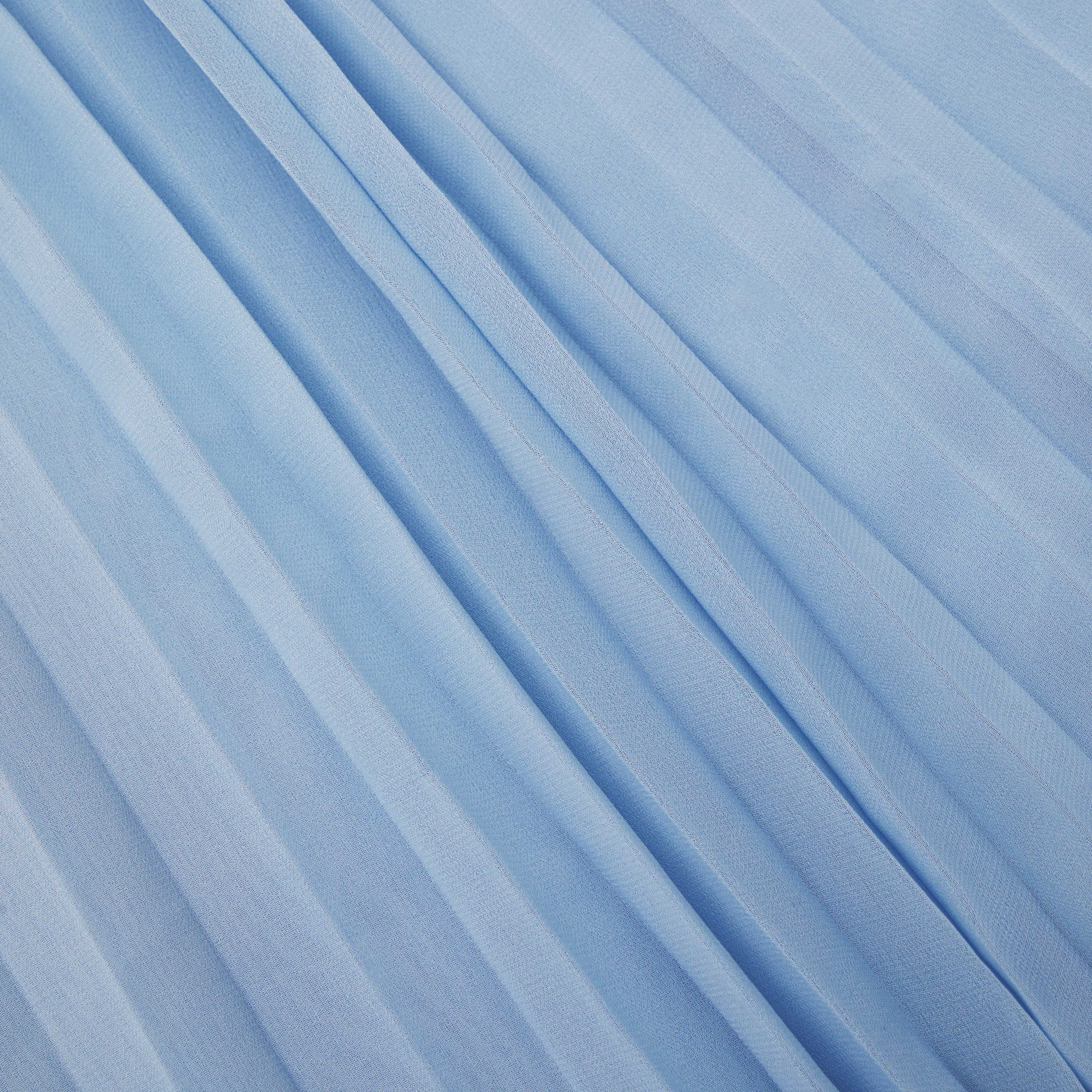 Blue Boucle Tailored Midi Dress - 5