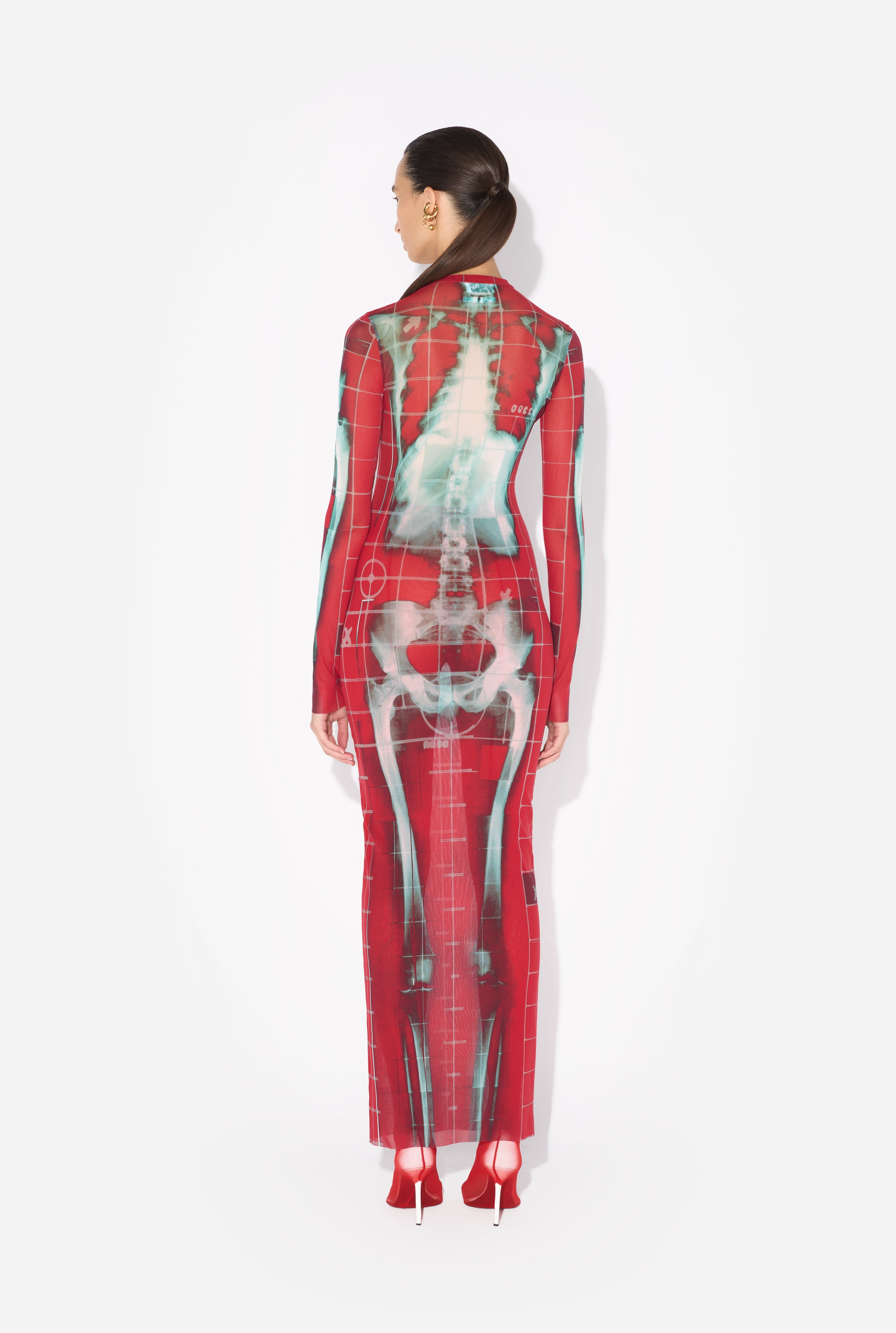 THE LONG RED SQUELETOR DRESS - 2