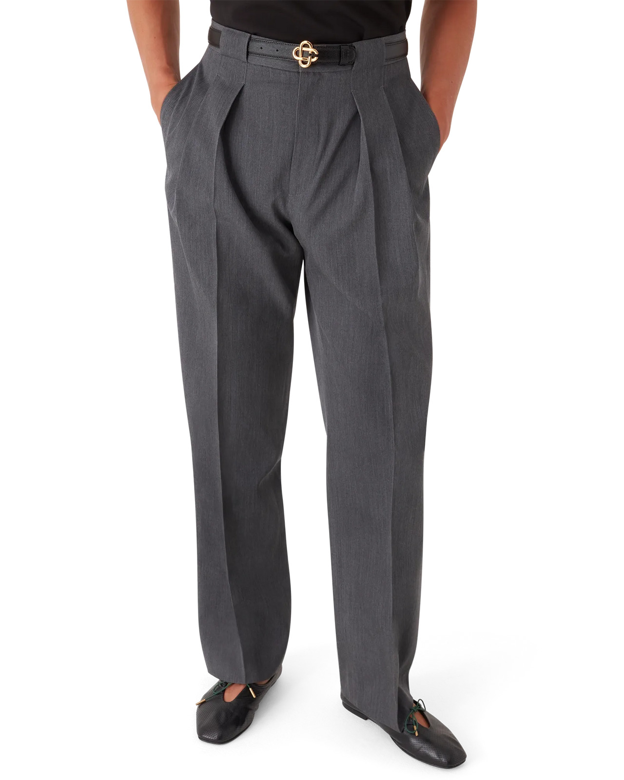 Wool Tailoring Belt Loop Trousers | Casablanca Paris - 2