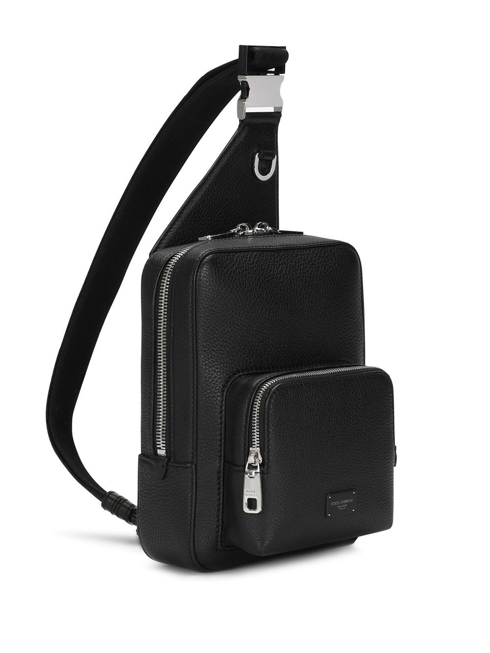 zip-around leather belt bag - 3