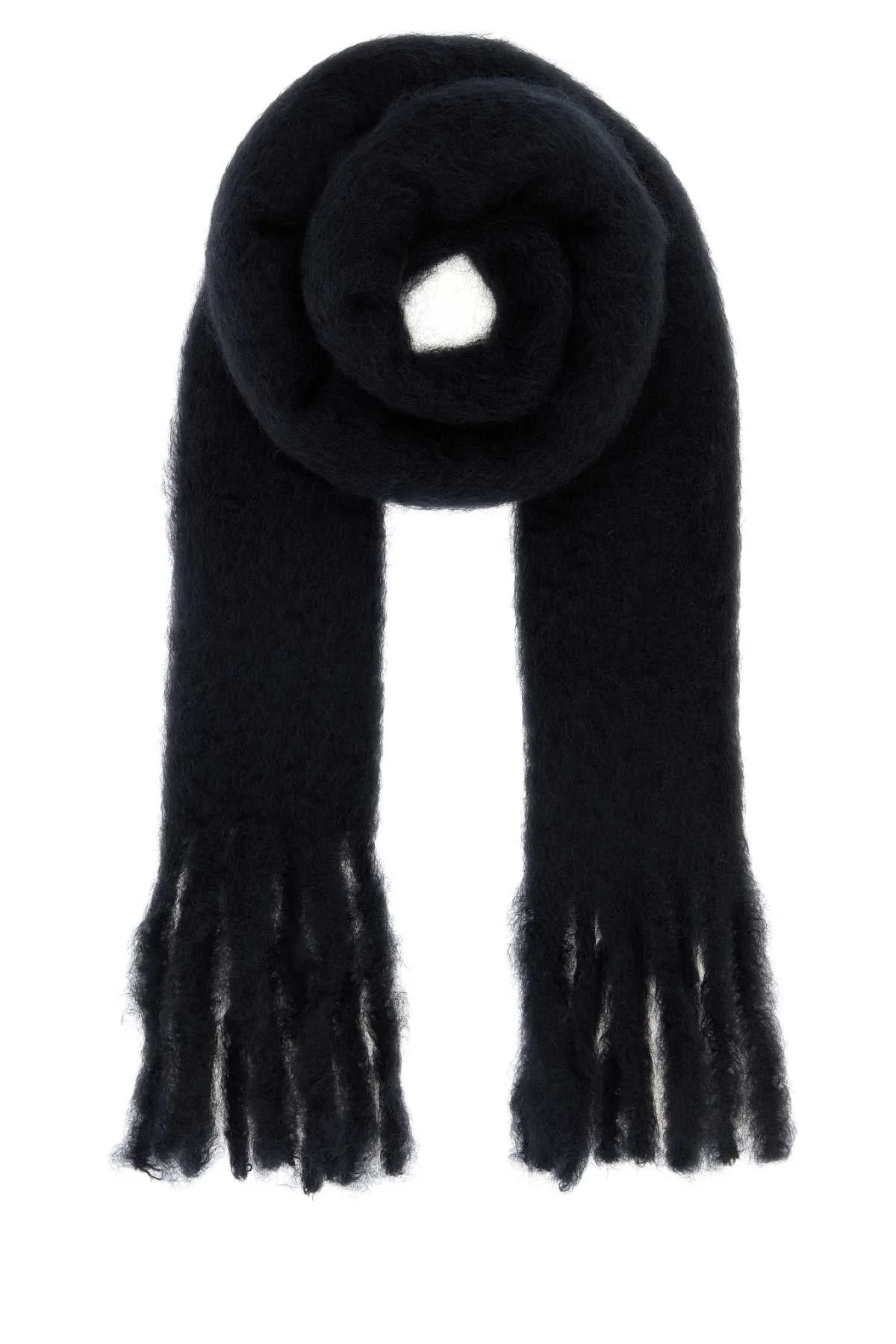 Loewe Men Black Mohair Blend Scarf - 1