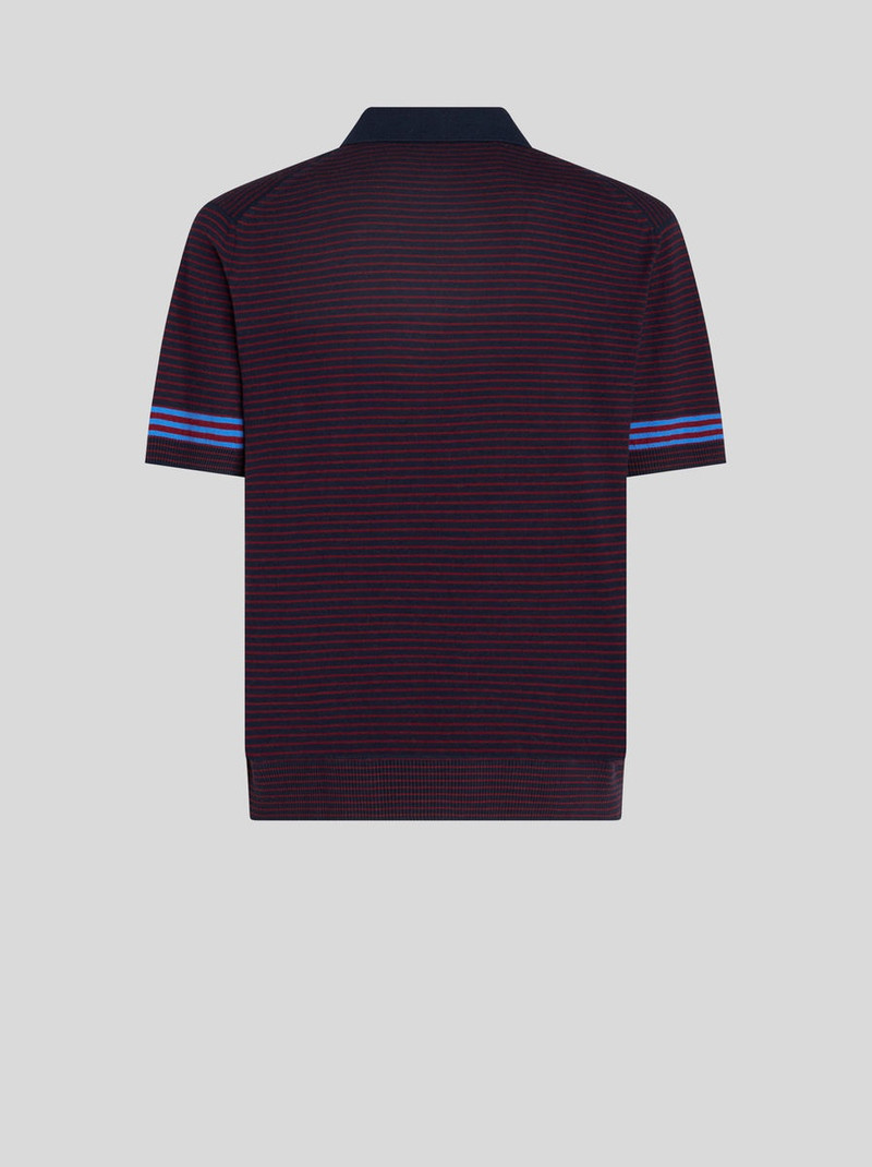 STRIPED KNIT POLO SHIRT WITH LOGO 5