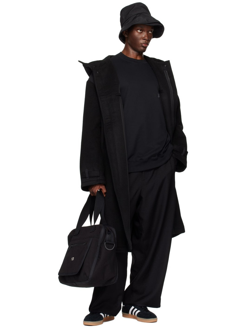 Y-3 Black Bonded-Logo Sweatshirt outlook