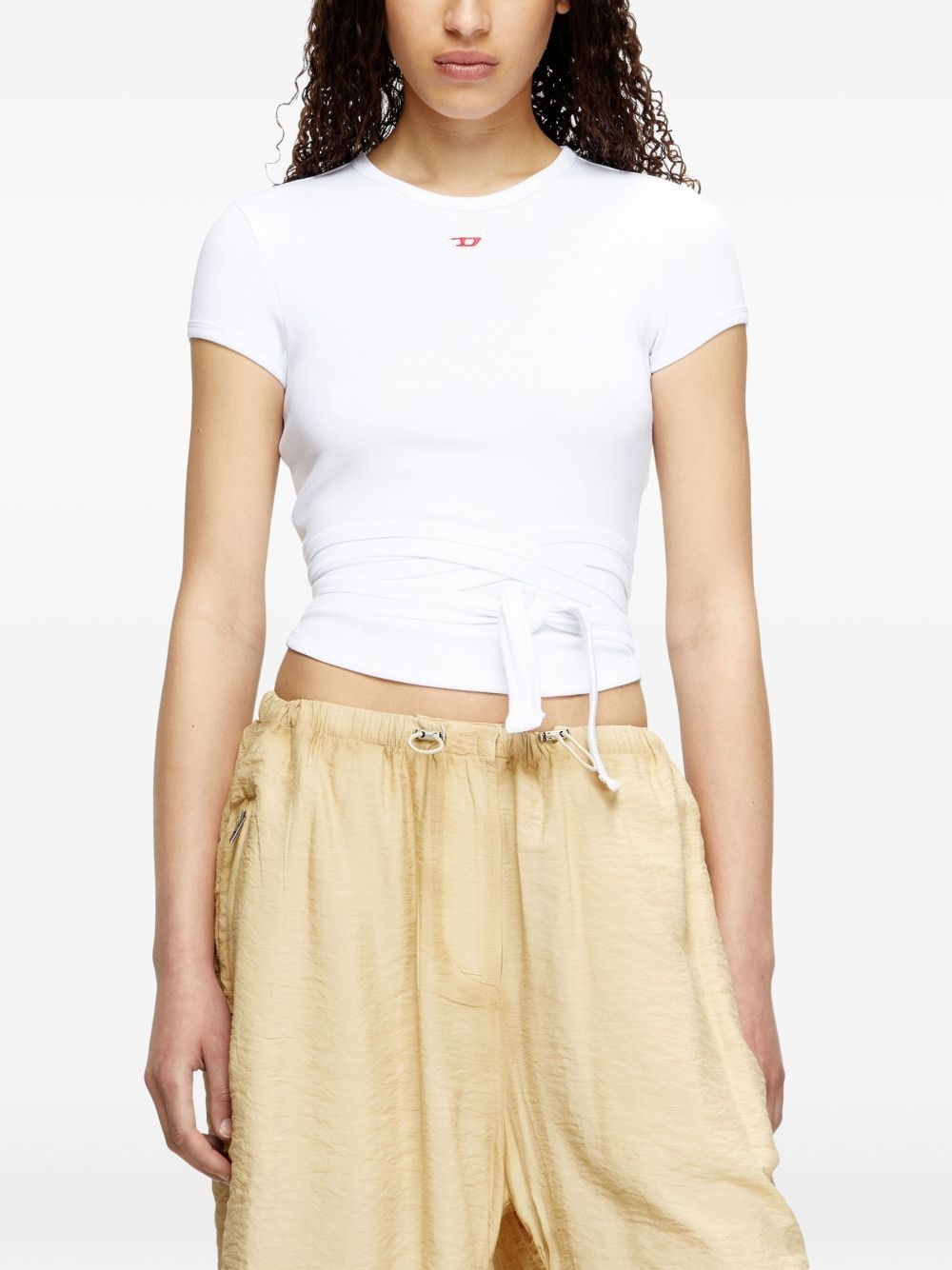 T-Bunny-Tail knot-detail T-shirt - 3