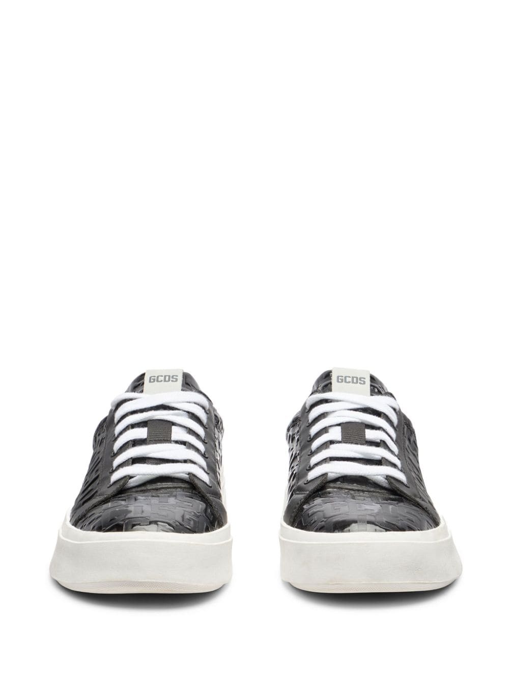 patent-monogram sneakers - 3