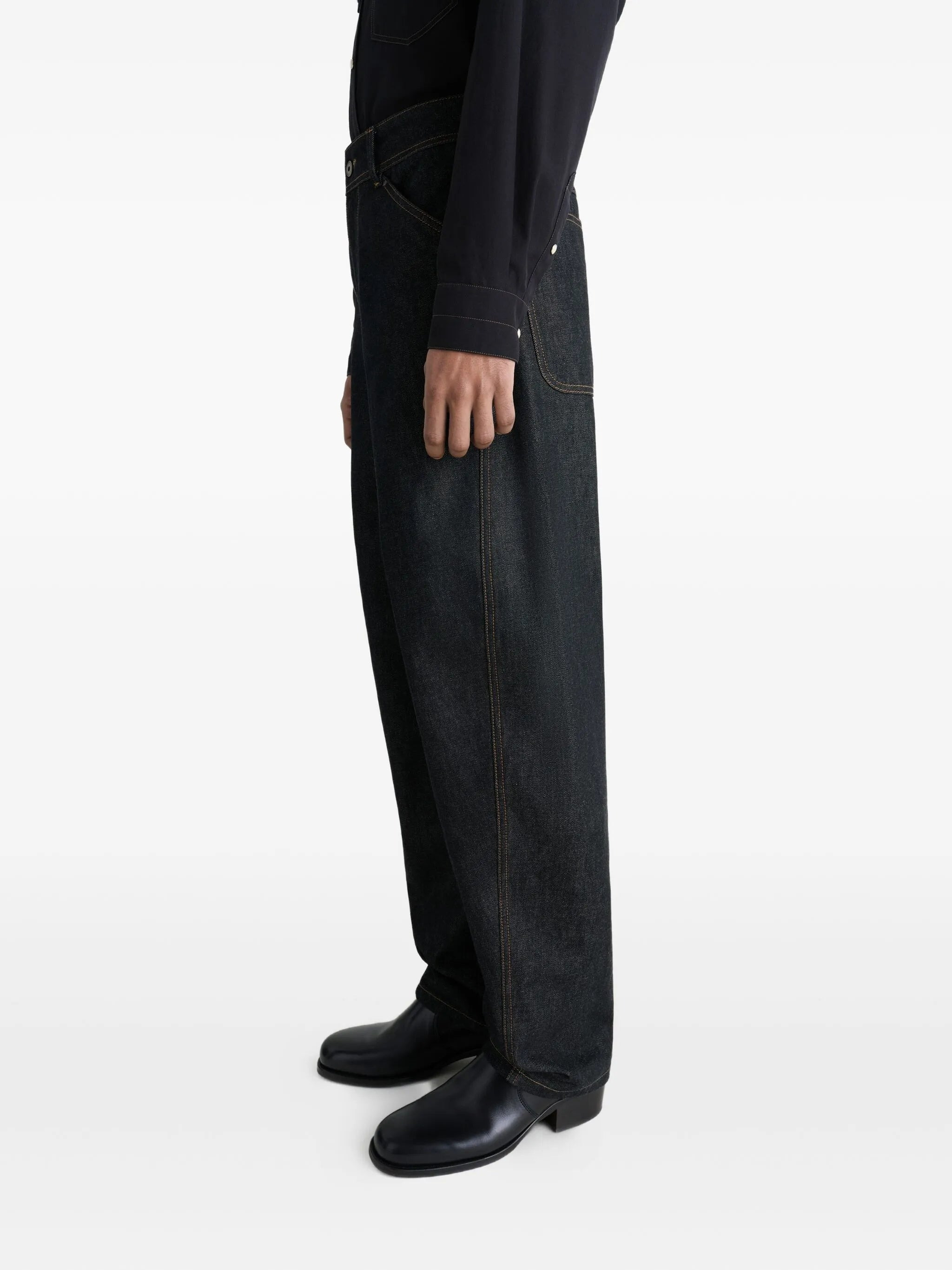 Lemaire Twisted Workwear Panel Jeans - 3