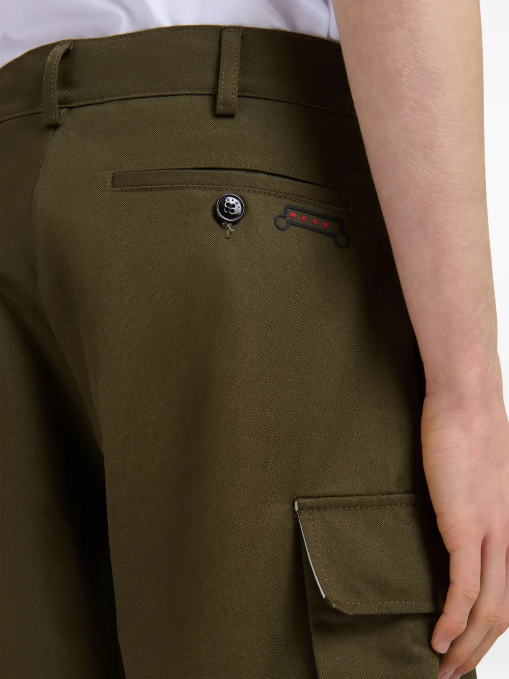 MARNI - Men Organic Gabardine Shorts - 4