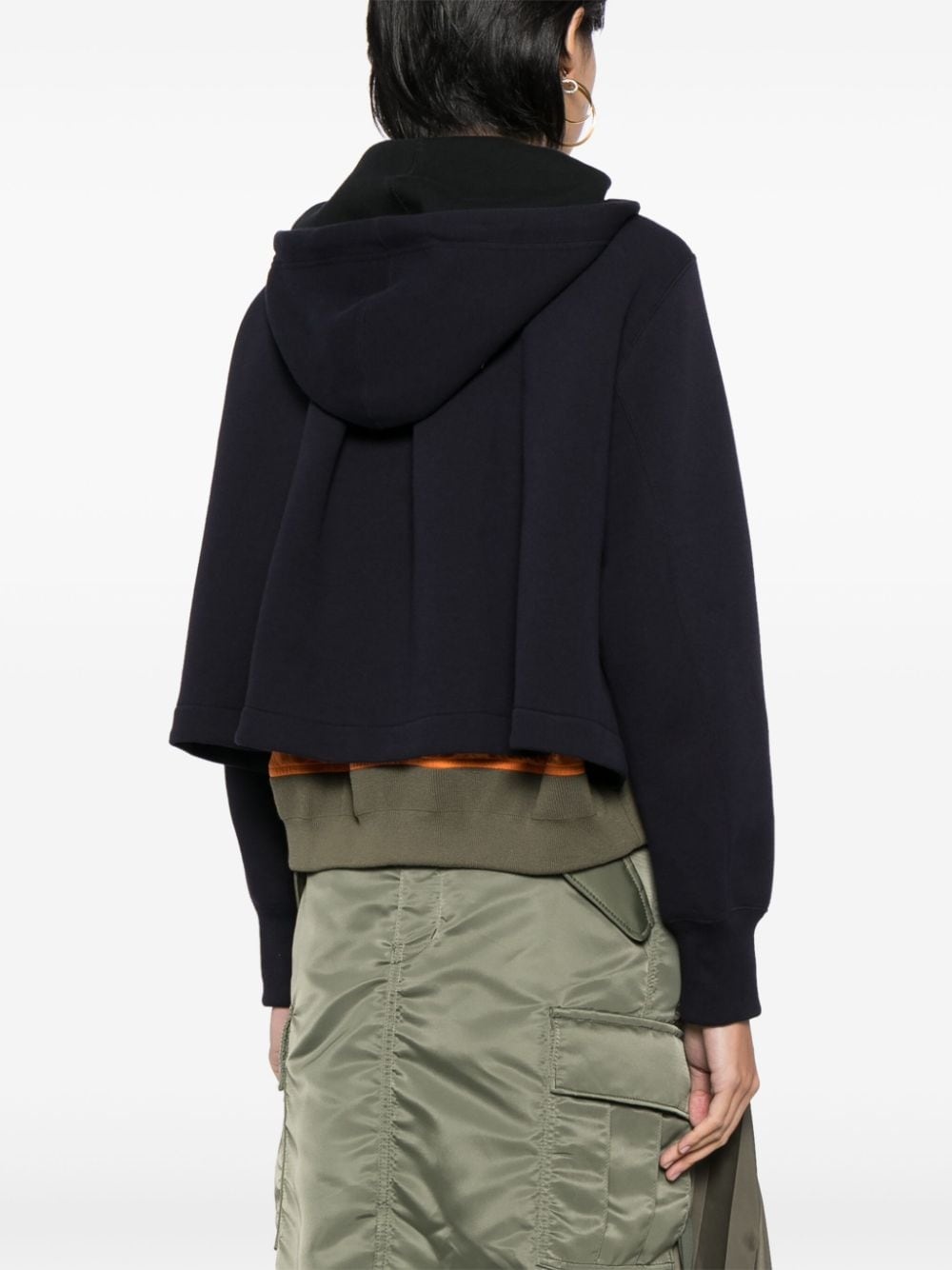 panelled colour-block jacket - 4