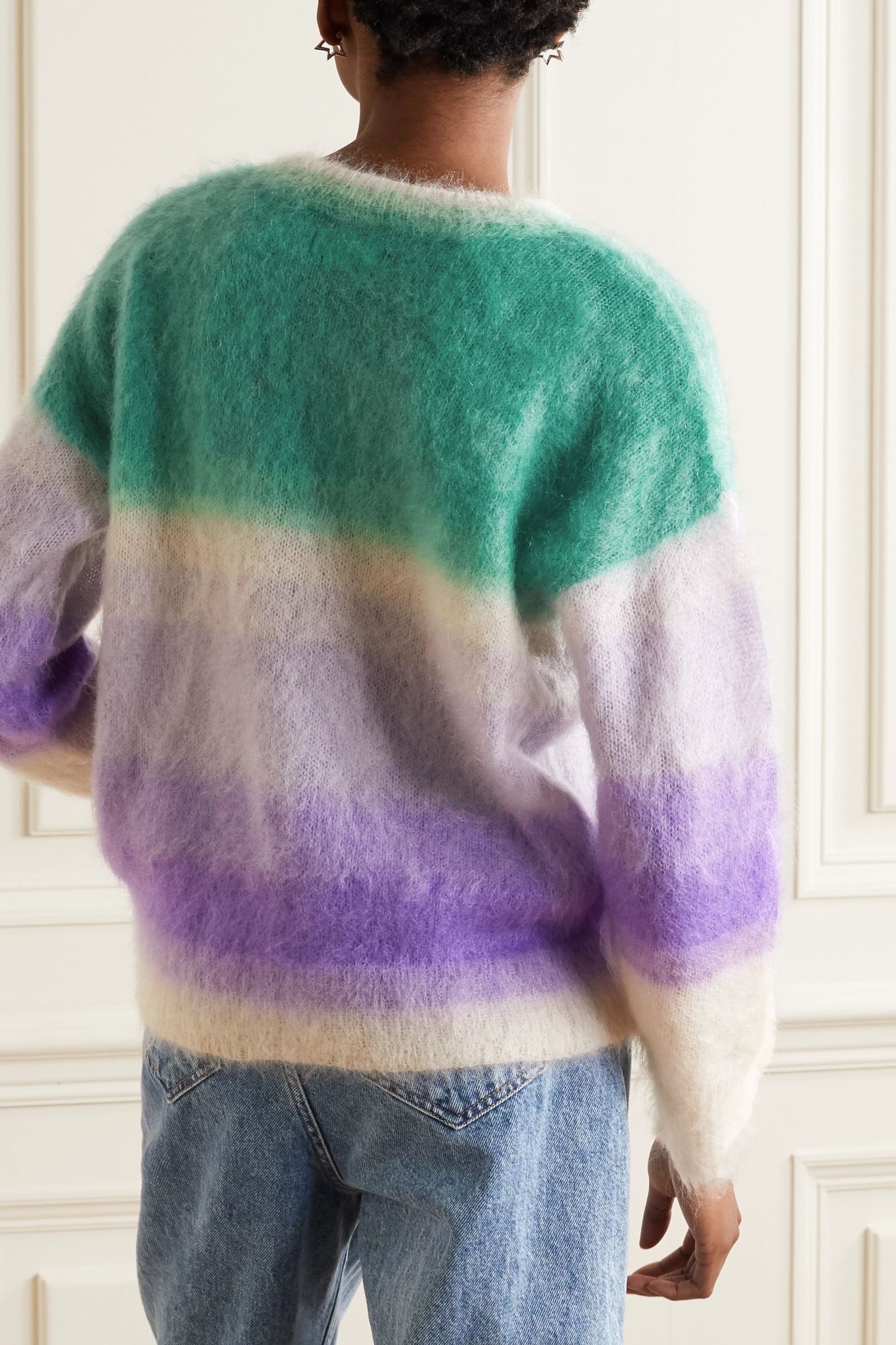 Drussell striped mohair-blend sweater - 4