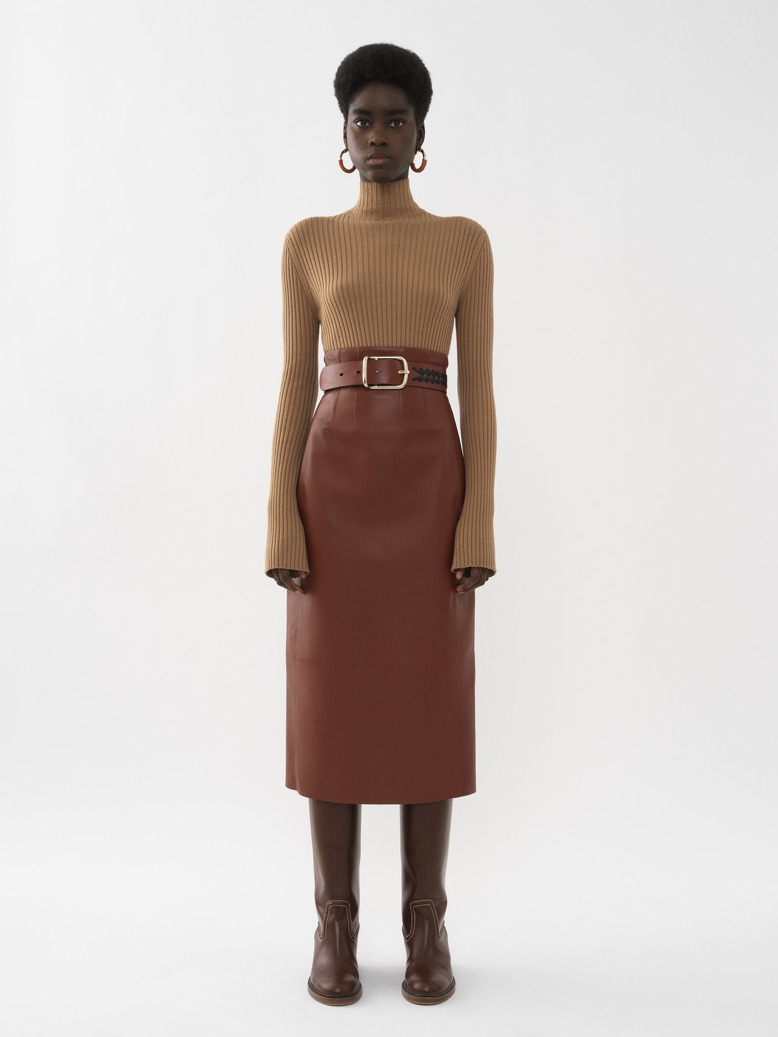 FITTED HIGH-NECK TOP - 3