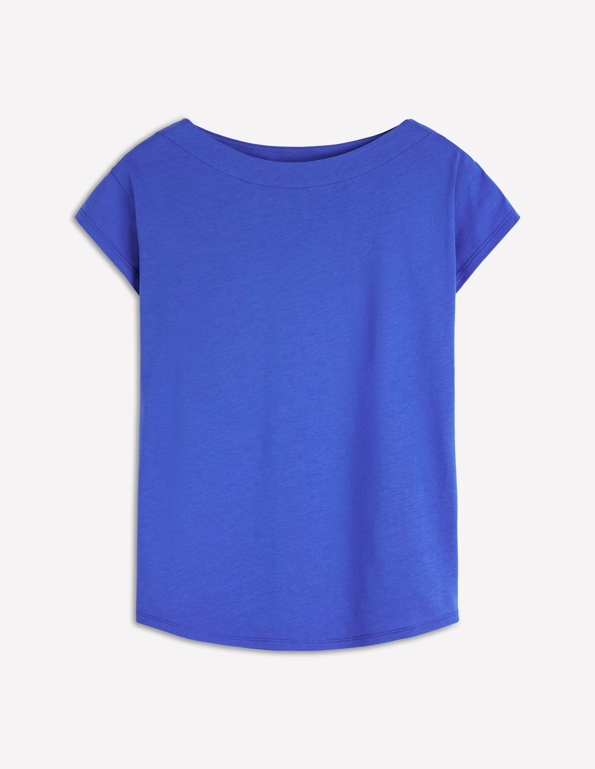 Supersoft Boat Neck T-Shirt-Beaucoup Blue - 1