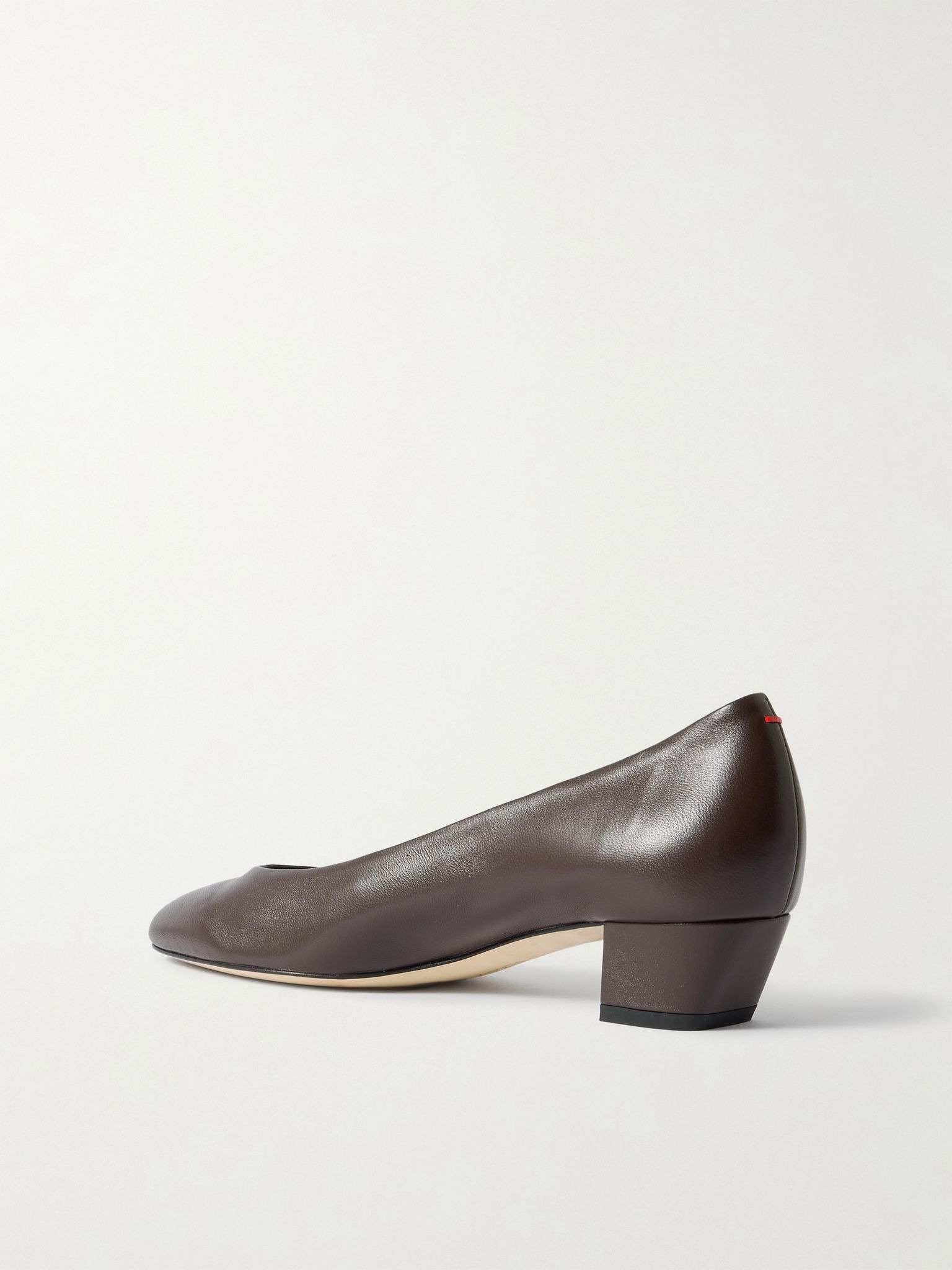 Helia leather pumps Dark brown - 3