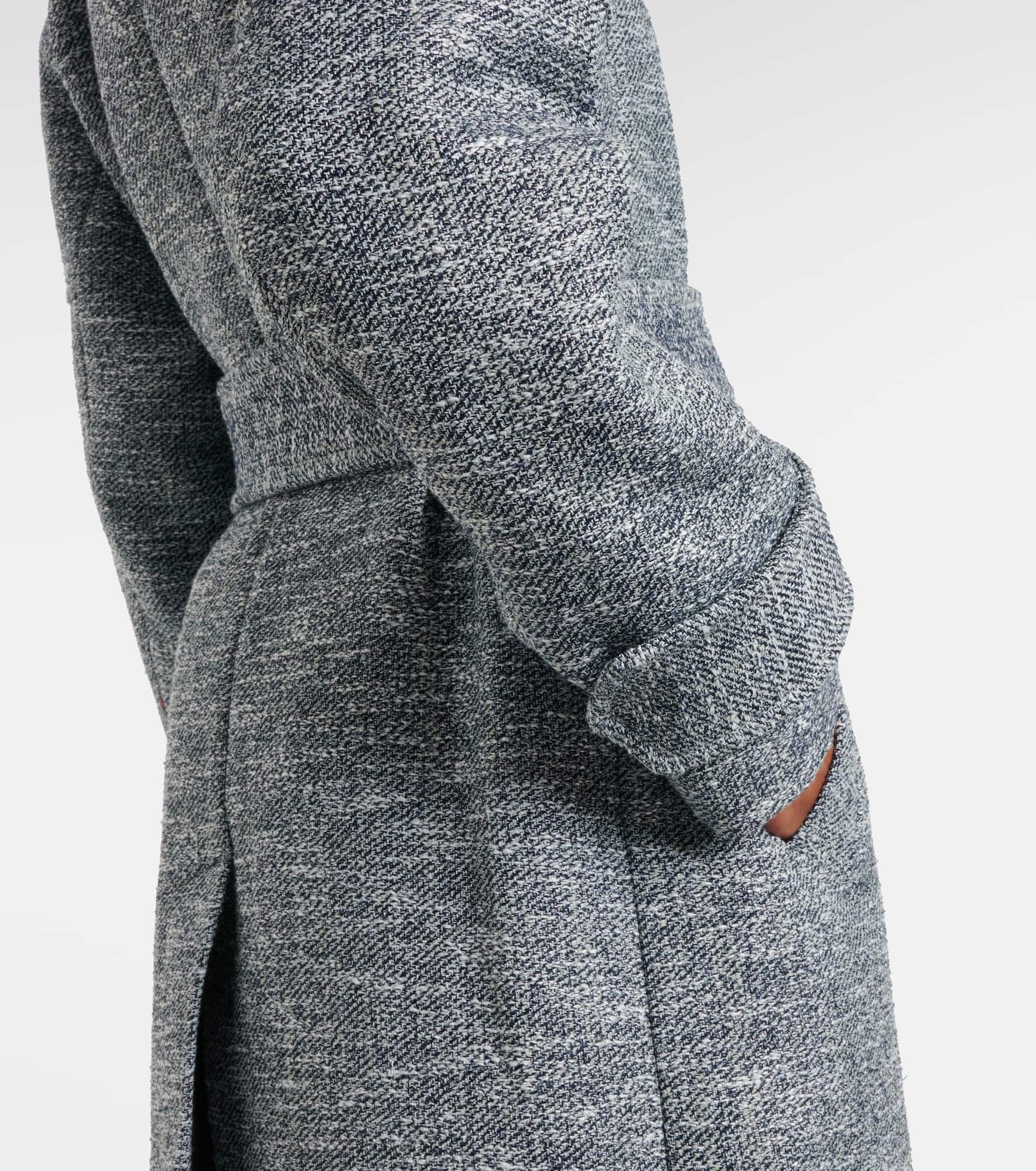 Bouclé tweed wrap coat - 5