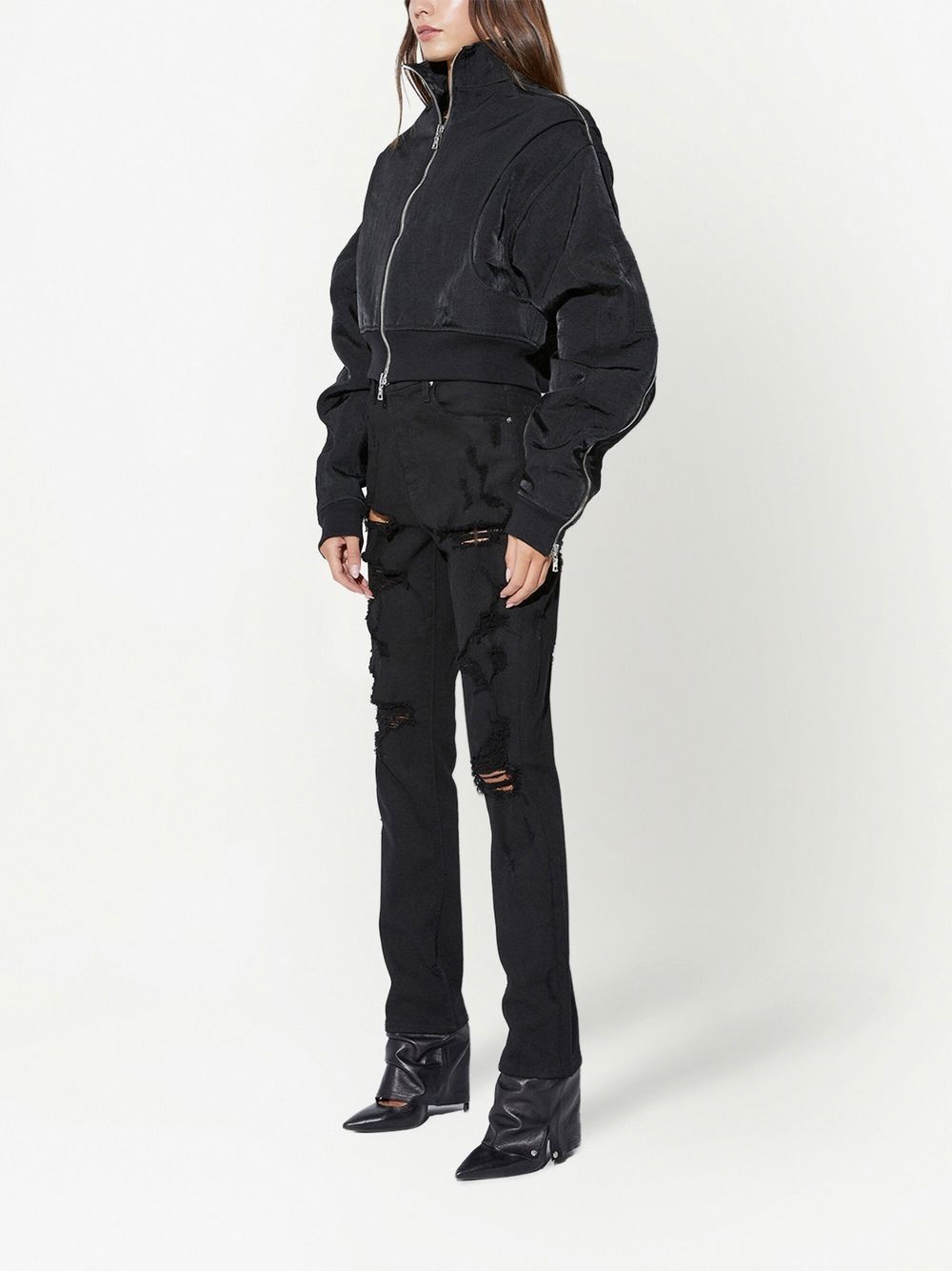 Dulce cropped zip-up jacket - 3