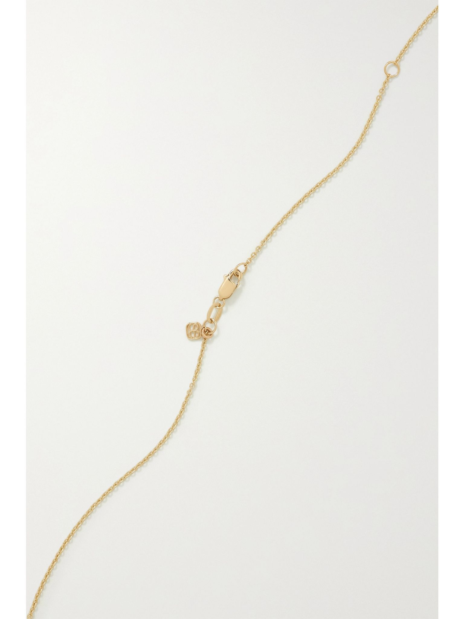 Cocktail Heart 14-karat gold diamond necklace Gold - 3