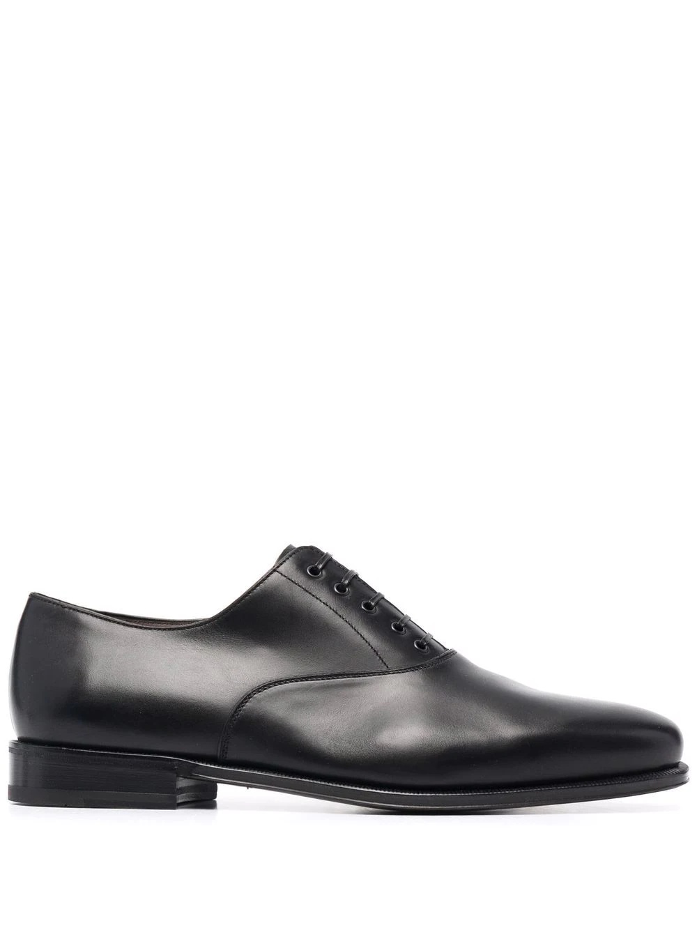 polished-finish lace-up shoes - 1