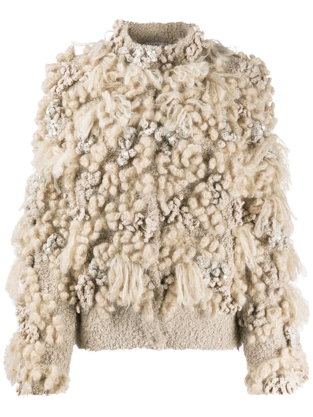 abstract knitted jumper - 1