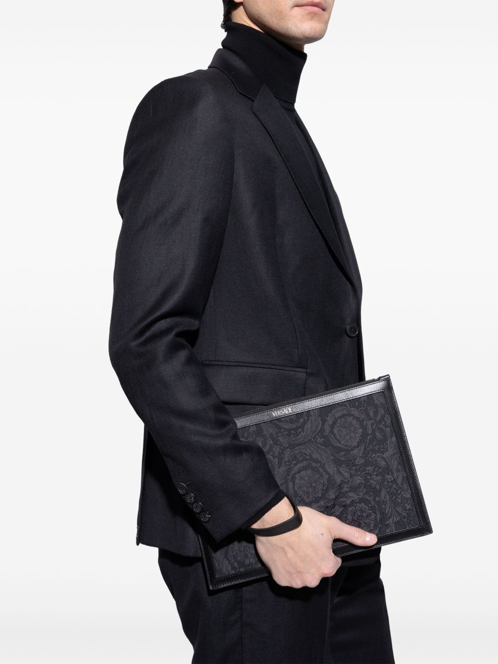 Barocco-jacquard clutch bag - 2
