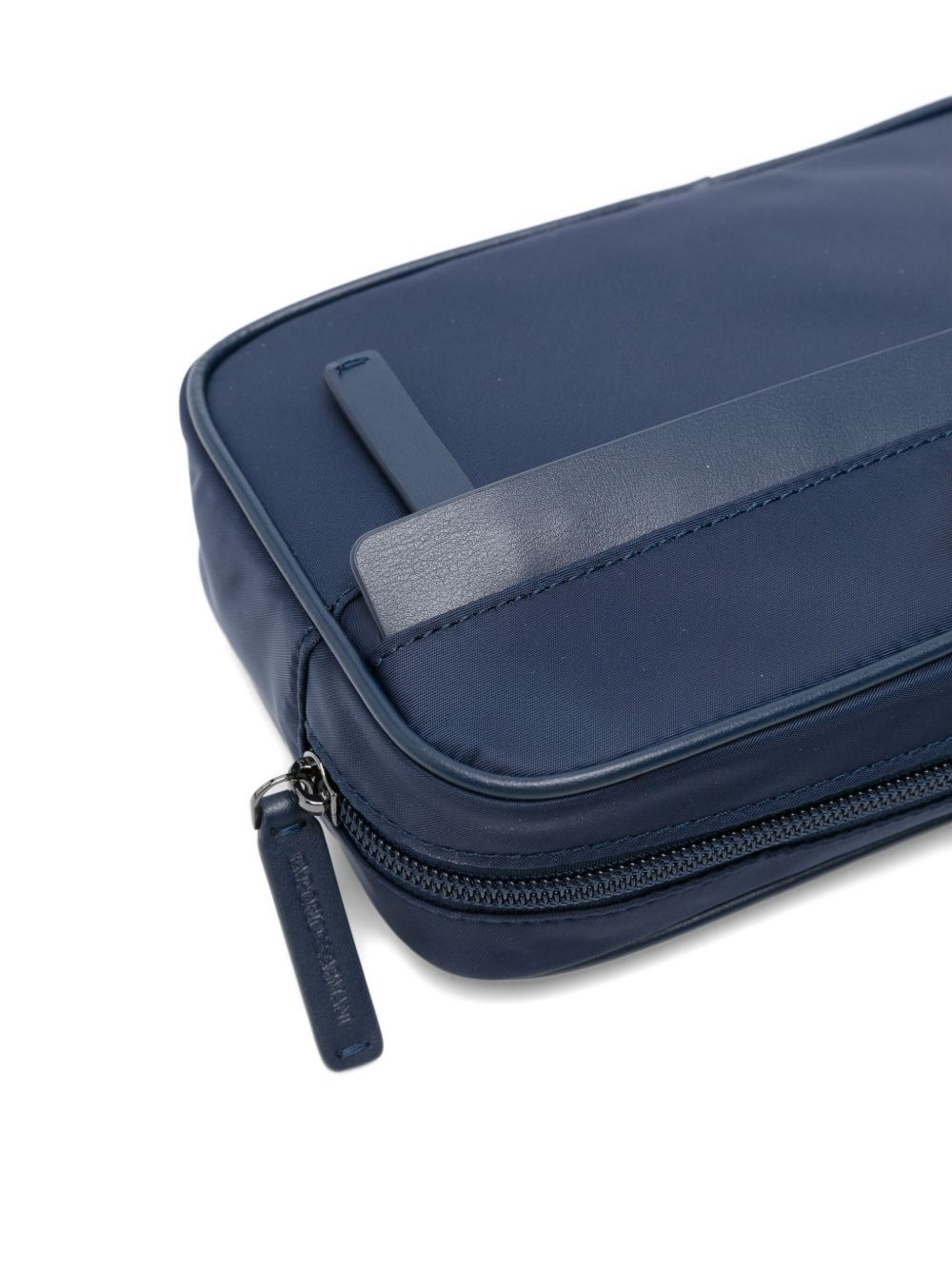 logo-plaque zip wash bag - 3