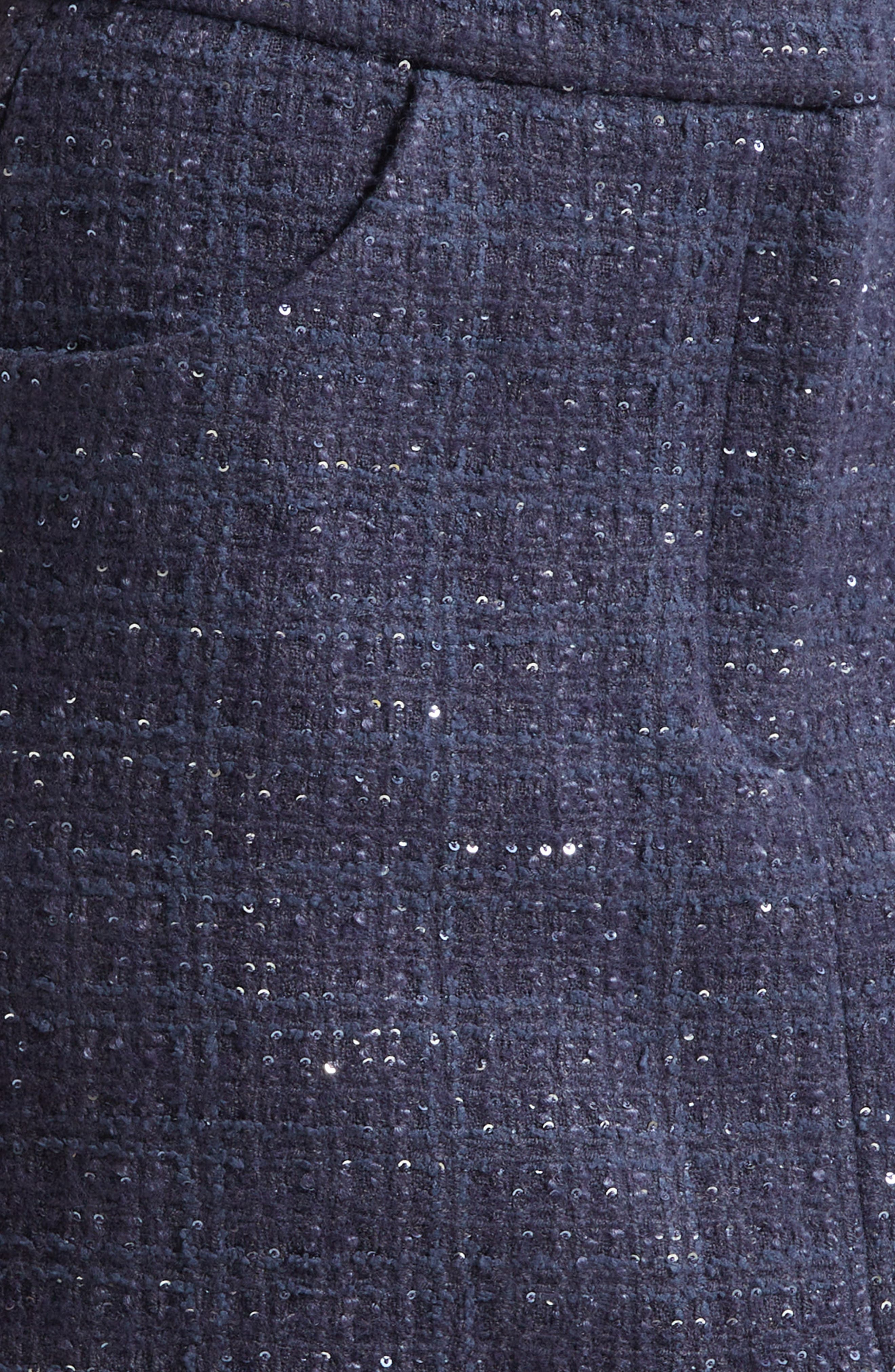 Emporio Armani Wool Blend Tweed Miniskirt in Purple at Nordstrom - 7
