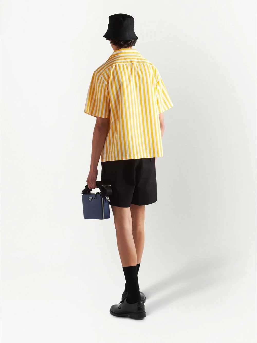 striped short-sleeved shirt - 3