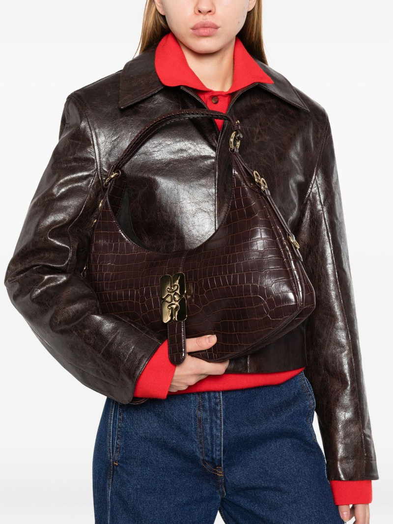 GANNI leather shoulder bag outlook