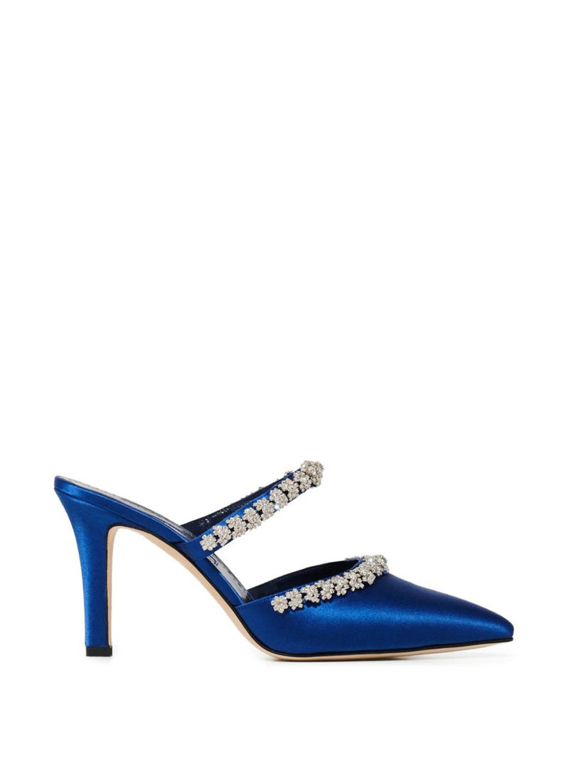 Damskie crystal-embellished mules 1