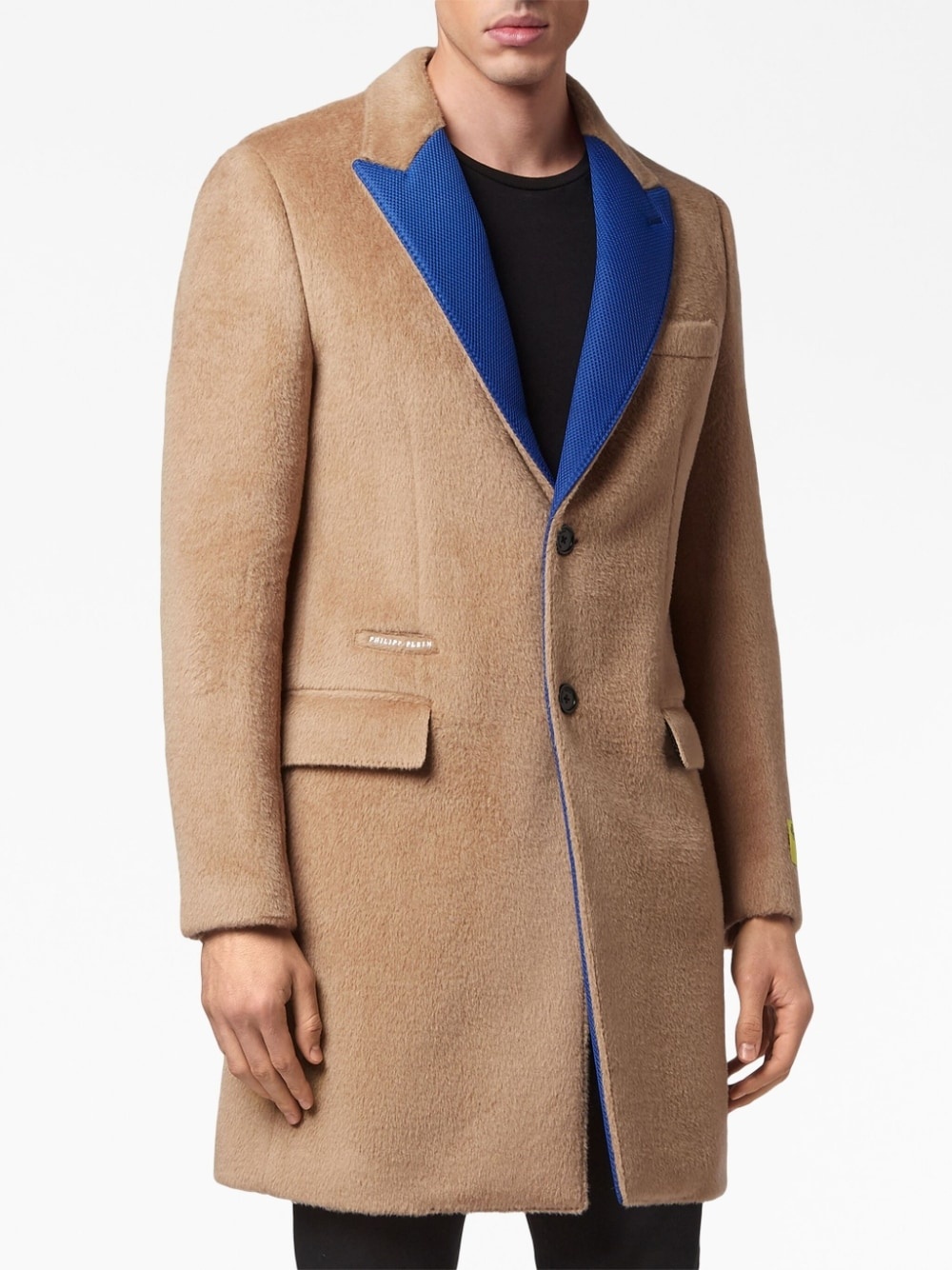 single-breasted wool coat - 3