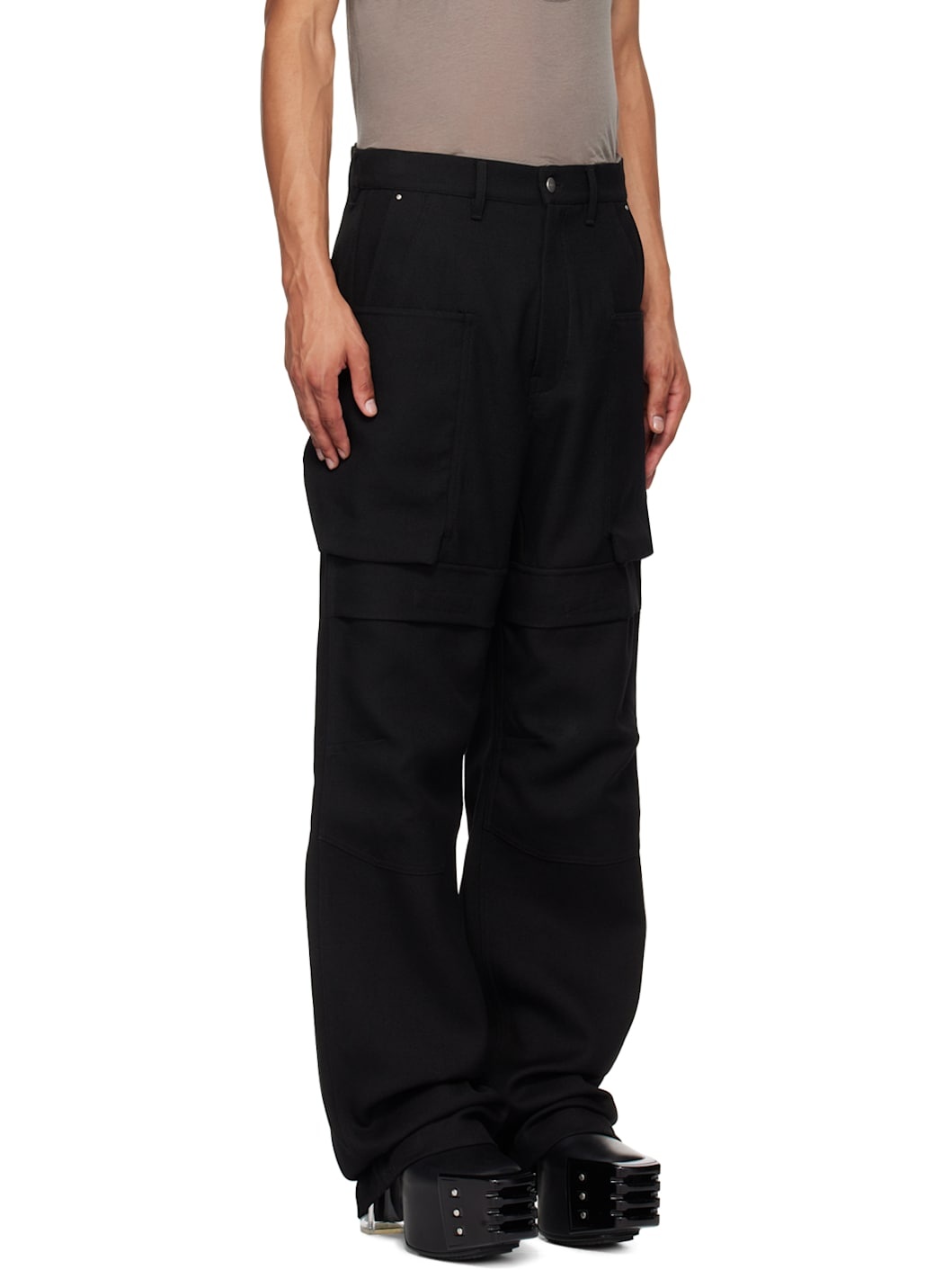 Black Porterville Stefan Cargo Pants - 2