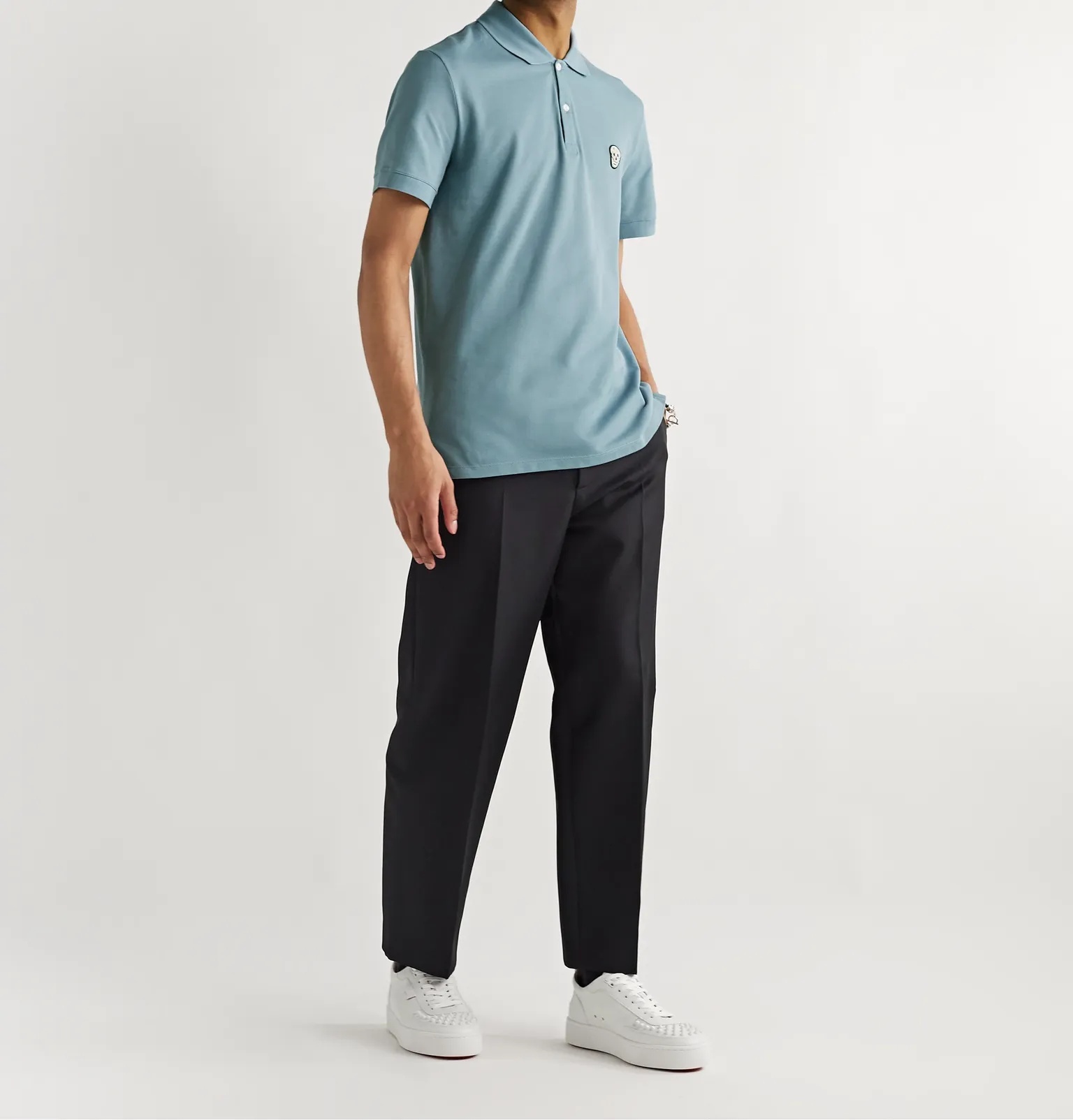 Appliquéd Cotton-Piqué Polo Shirt - 2