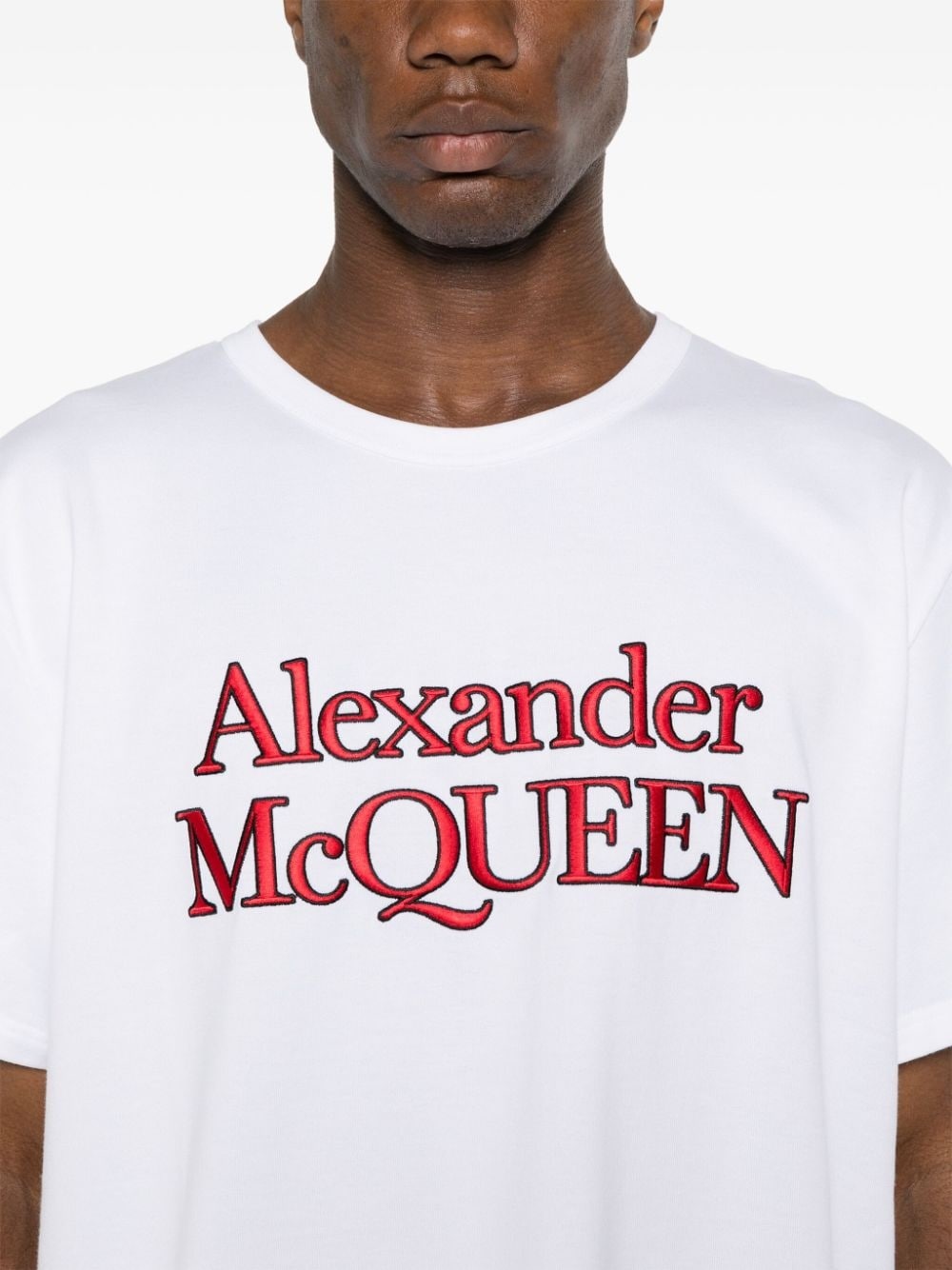 embroidered-logo cotton T-shirt - 5