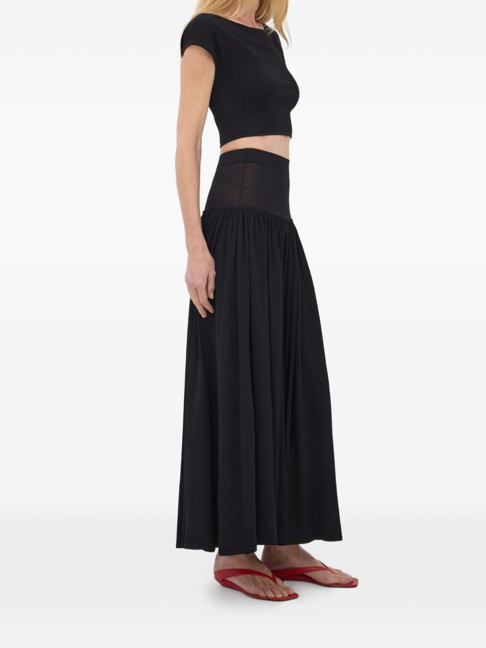 Romy gathered maxi skirt - 3
