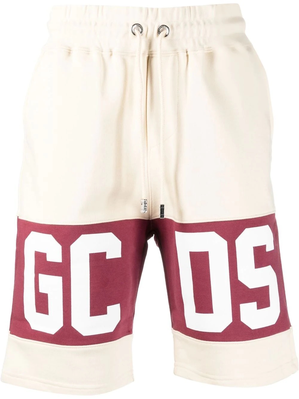 logo-print cotton deck shorts - 1