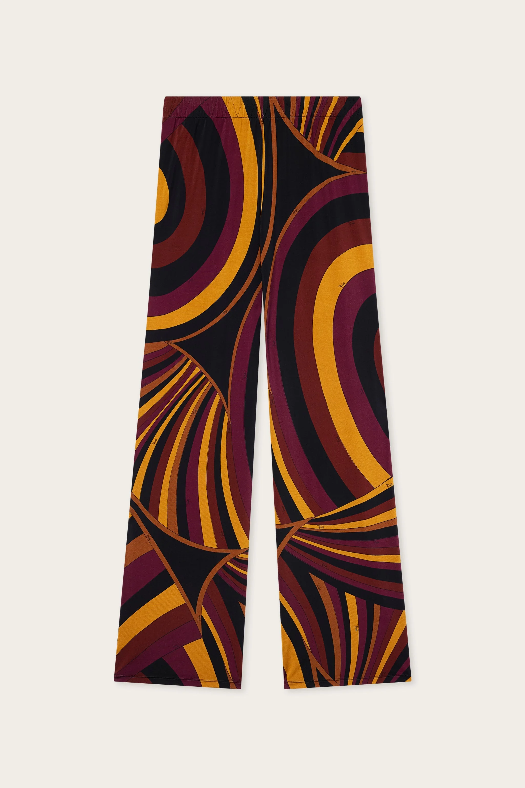 IRIDE PRINT SATIN JERSEY PANTS - 1
