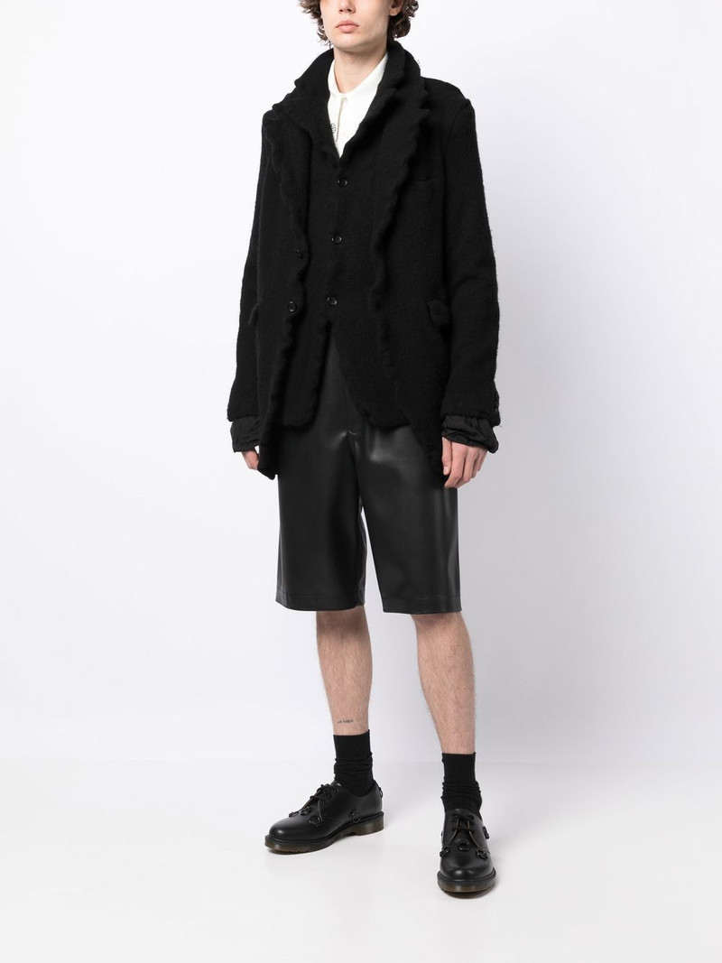 Comme des Garçons Homme Plus layered-effect button-fastening jacket outlook