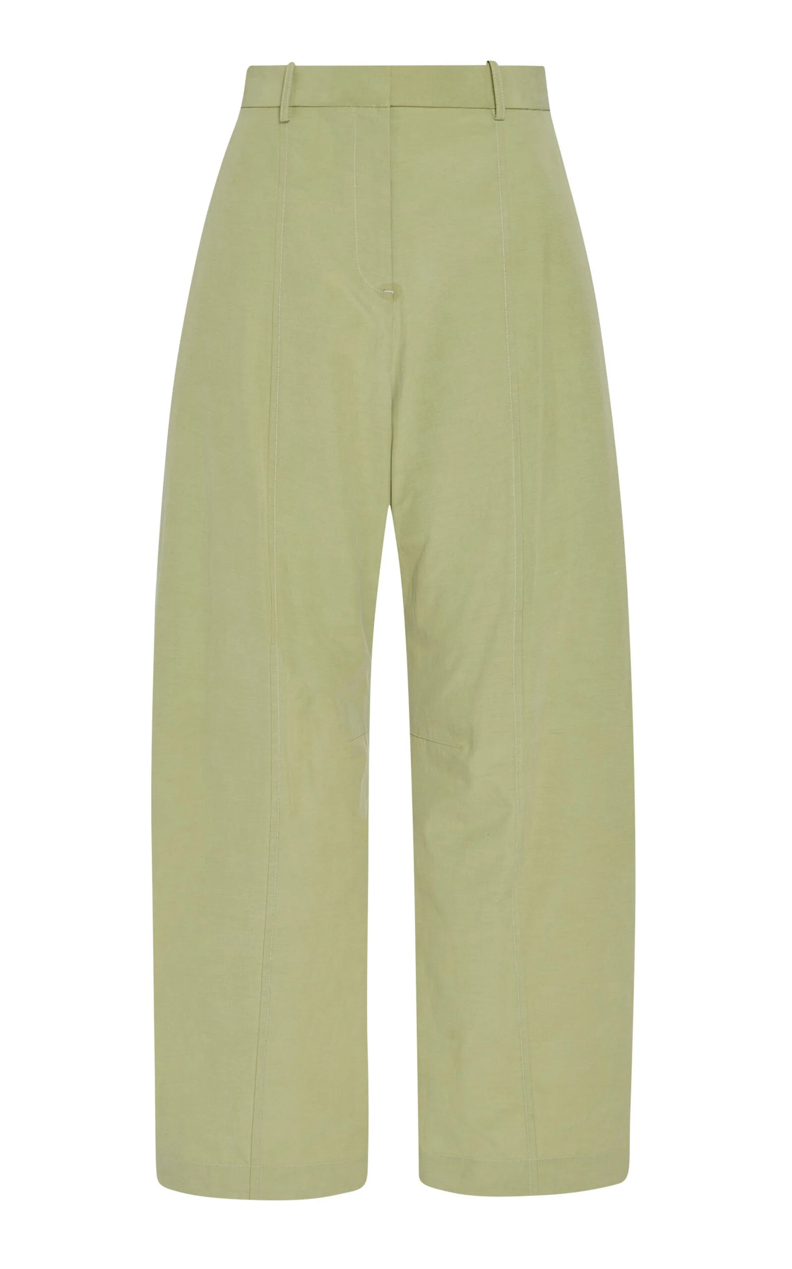 Poplin Tapered Pants green - 1