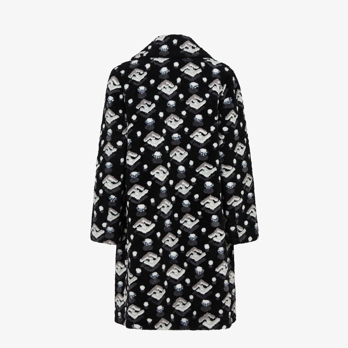 Black shearling coat - 2