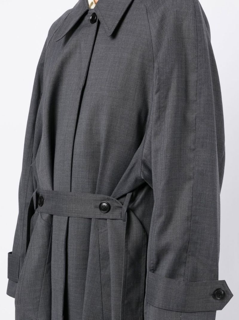 single-breasted tailored coat - 7