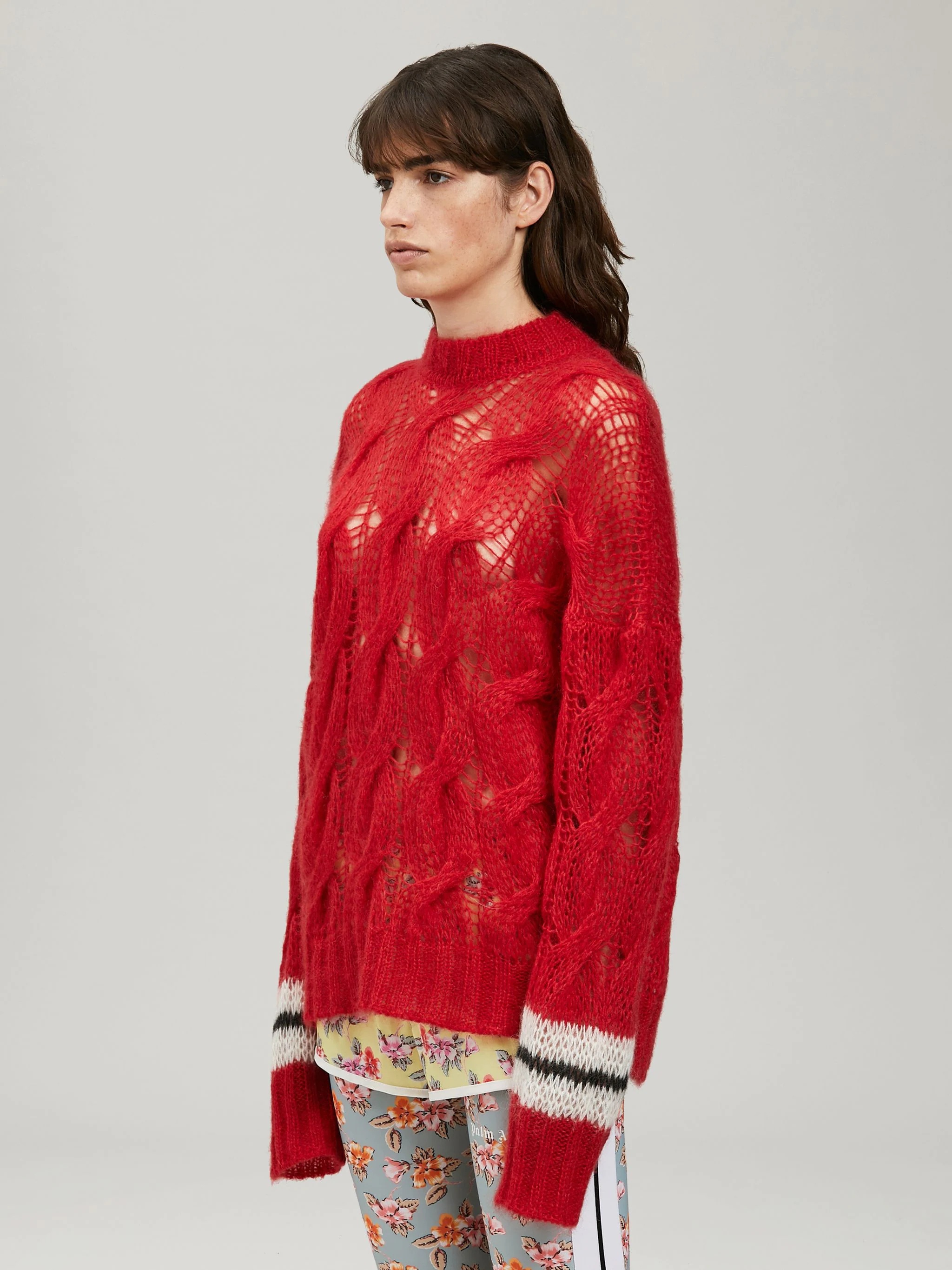 TRACK MOHAIR SWEATER - 4